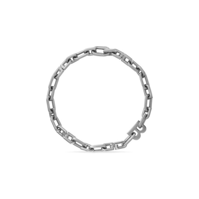 Balenciaga o1tr1nto0426 Size: OS / B Chain Thin Necklace in Silver Size ONE SIZE - 1 Thumbnail