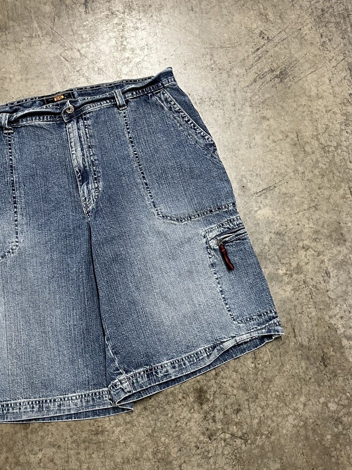 Vintage Jorts y2k baggy fit cargo utility shorts skater streetwear Size US 36 / EU 52 - 3 Thumbnail