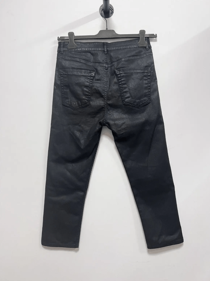 Rick Owens Drkshdw Rick Owens Waxed Berlin cropped pants Size US 31 - 2 Thumbnail