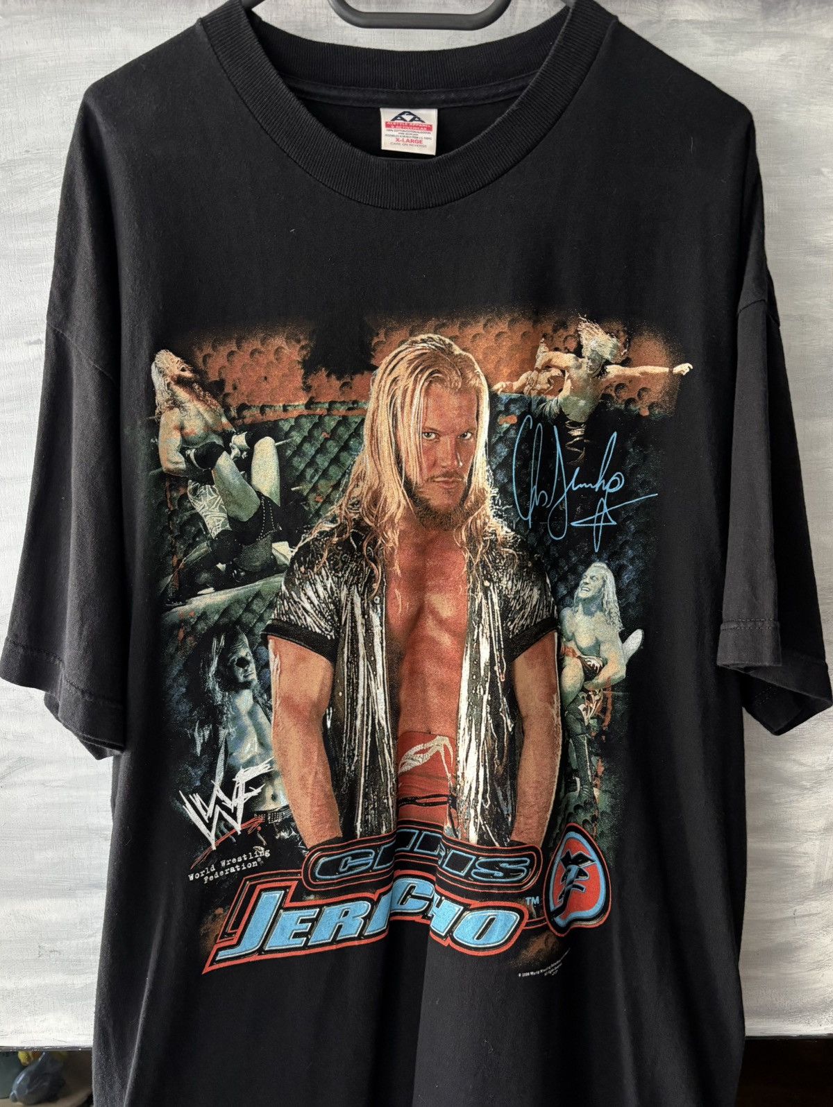 Vintage Chris Jericho Y2J 2000 Official WWE WWF Vintage Tee XL Size US XL / EU 56 / 4 - 1 Thumbnail
