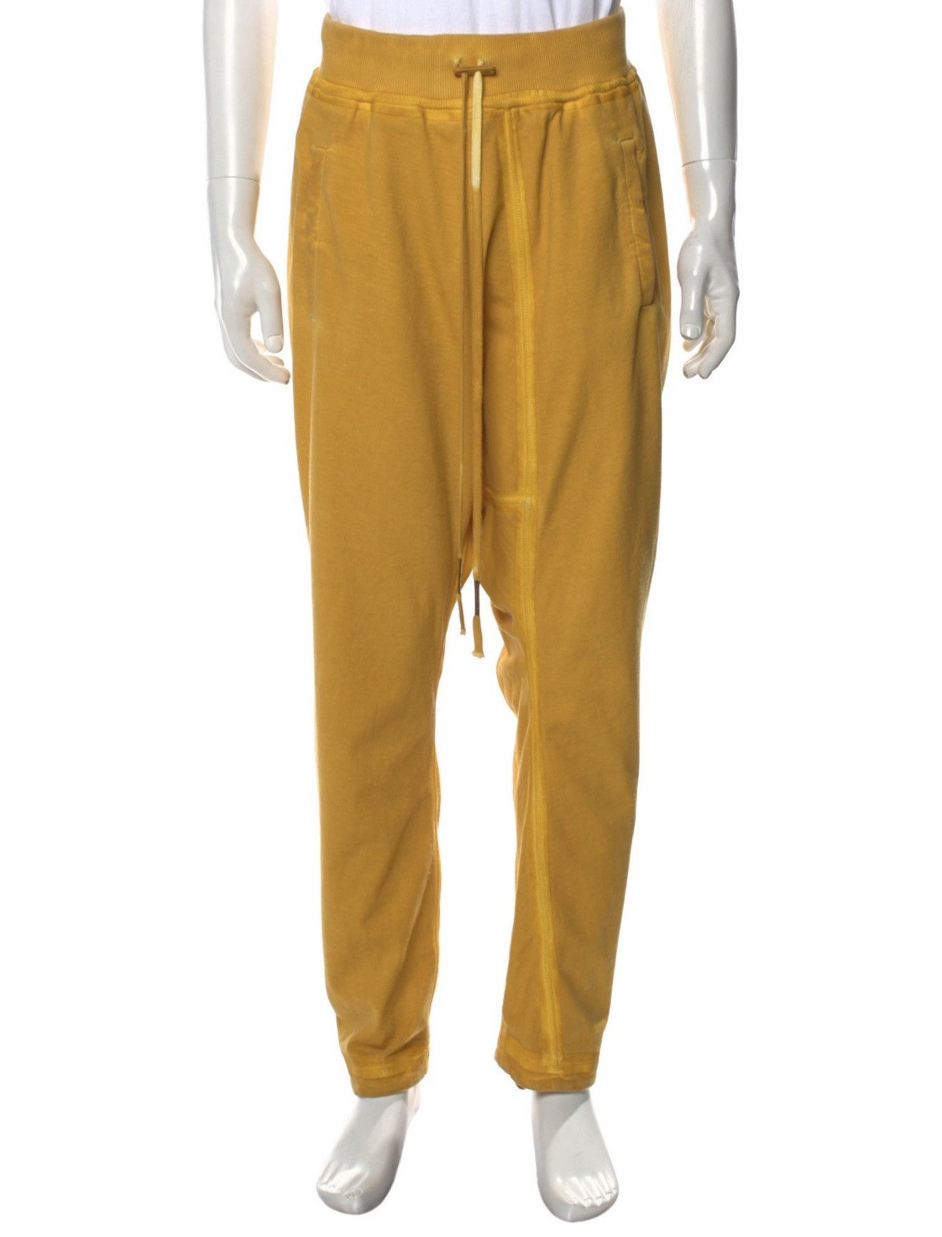 Boris Bidjan Saberi Boris Bidjan Saberi Sz S yellow pants tape seam Size US 30 / EU 46 - 1 Thumbnail