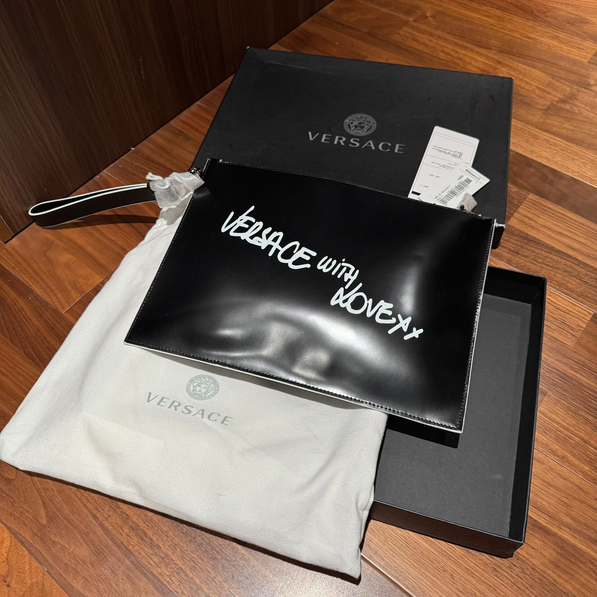 Versace Versace Leather Printed Clutch Bag Size ONE SIZE - 1 Thumbnail