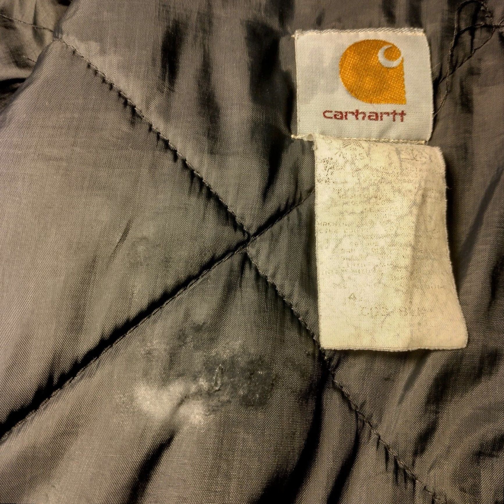 Carhartt VINTAGE Carhartt Arctic Jacket Coat Workwear Canvas Black Distressed USA Size US L / EU 52-54 / 3 - 6 Thumbnail
