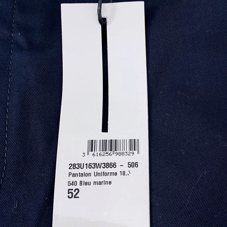 Dior Dior Dark blue mid-waist cotton straight trousers 2501-Next Size US 36 / EU 52 - 8 Thumbnail