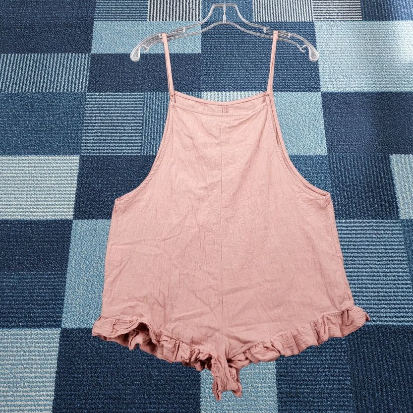 Shein SheIn Body Suit Womens L Large Red One-Piece Sleeveless Ruffles Straps Cotton Bodysuit Size L / US 10 / IT 46 - 1 Thumbnail