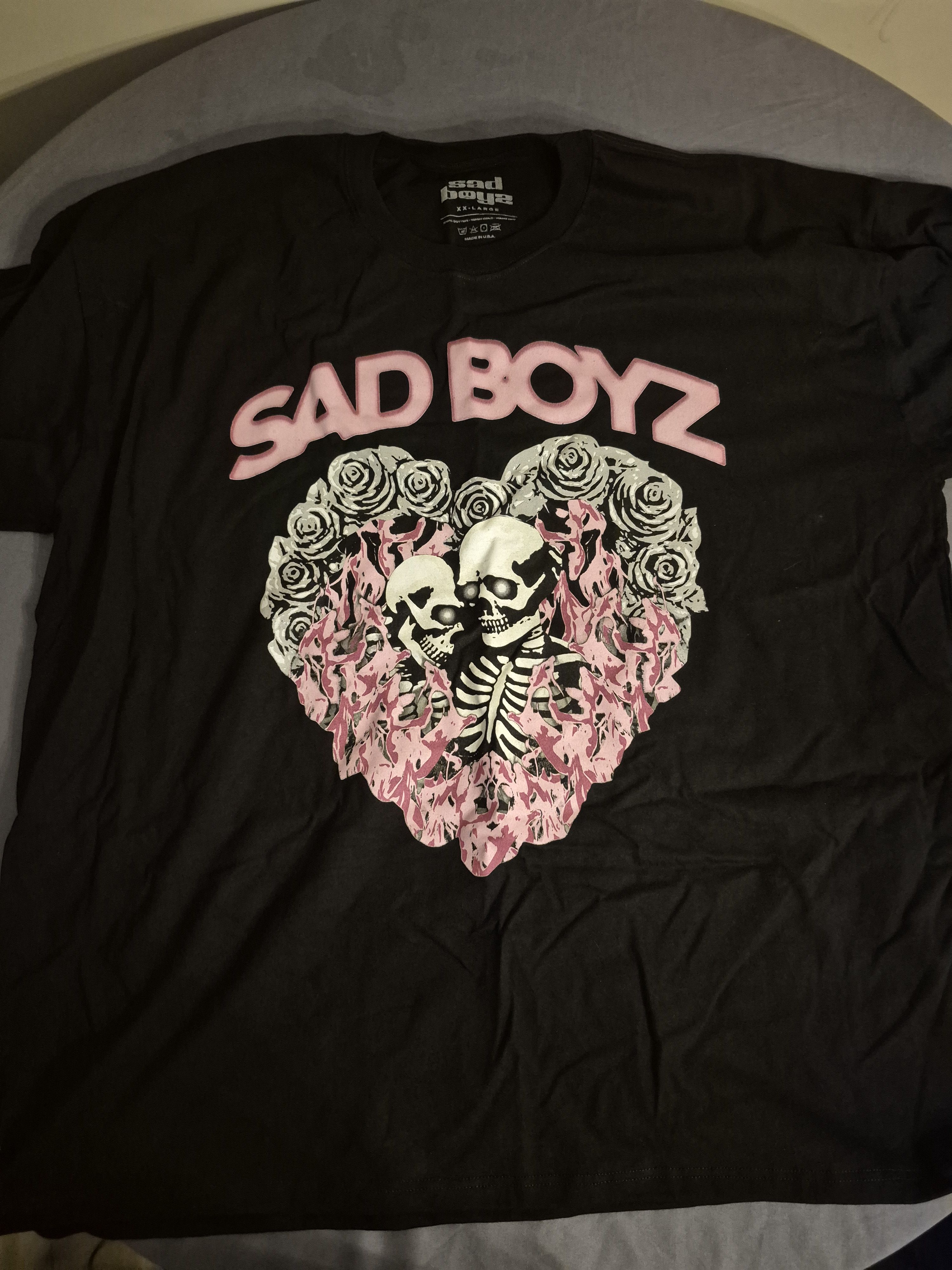 Sad Boys Sad Boys Black Tee Shirt 2XL XXL Size US XXL / EU 58 / 5 - 1 Thumbnail