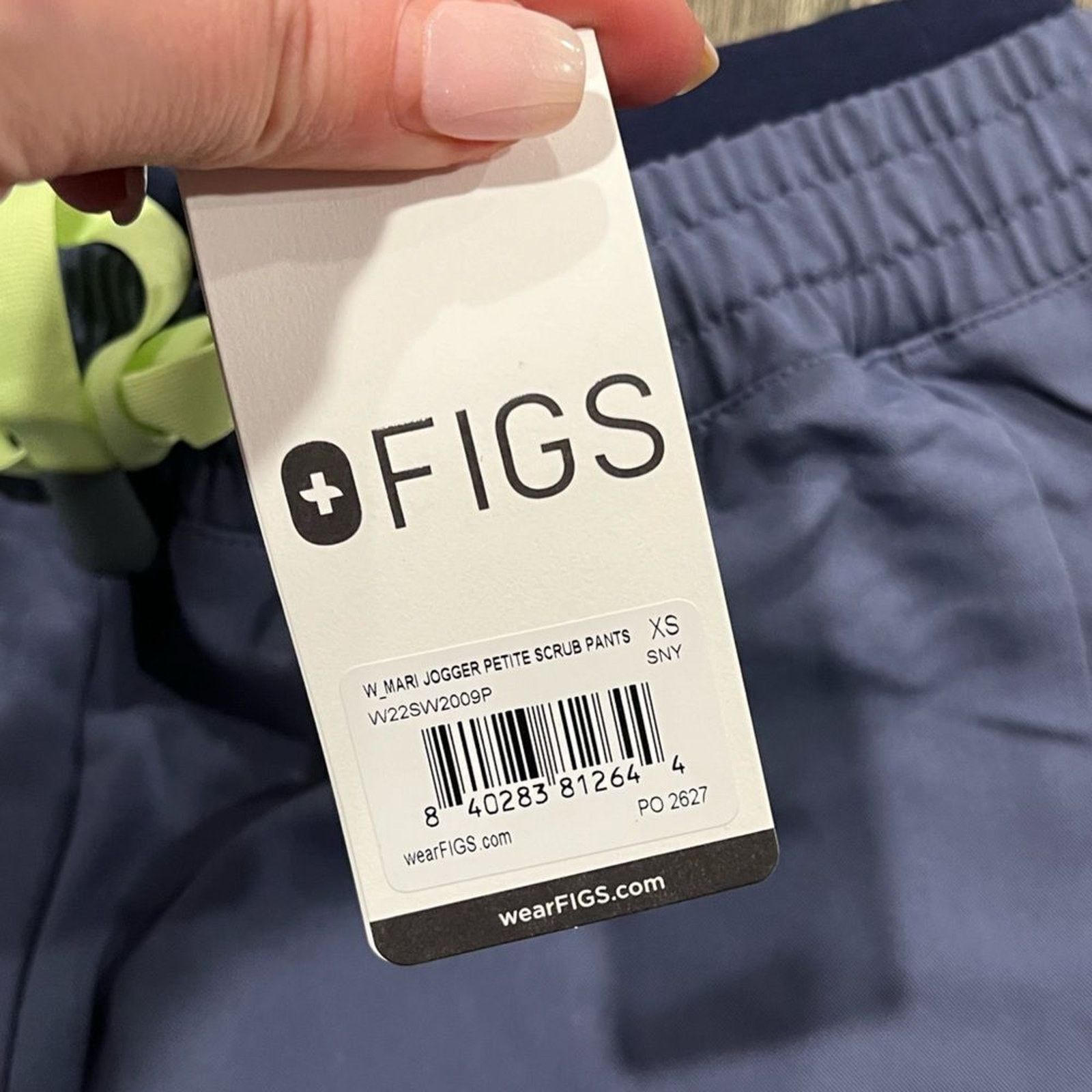 Vintage NWT Figs Mari Skinny Jogger Scrub Pants Drawstring ElasticXS Size 24" / US 00 / IT 34 - 6 Thumbnail