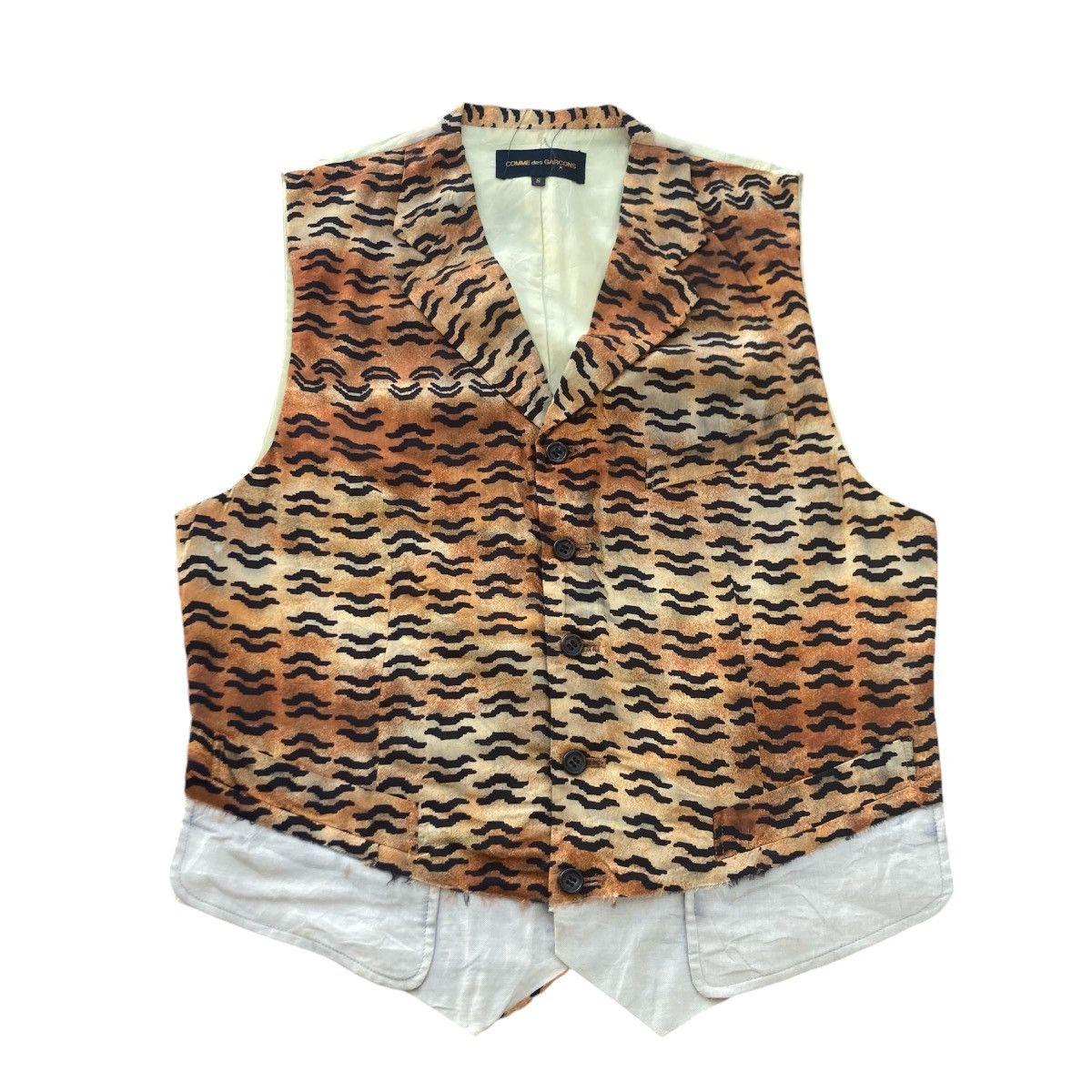 Comme des Garcons VINTAGE COMME DES GARCON AD1991 TIGER STRIPES VEST Size US S / EU 44-46 / 1 - 1 Thumbnail
