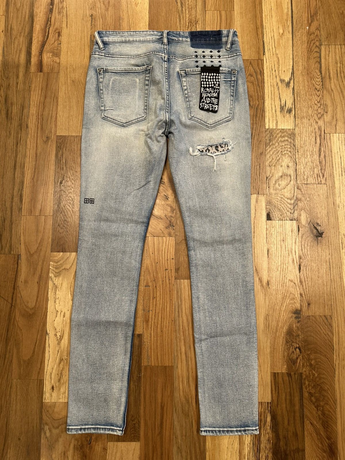 Ksubi Ksubi Cheetah Patch Blue Denim Jeans Size 32 Size US 32 / EU 48 - 2 Thumbnail