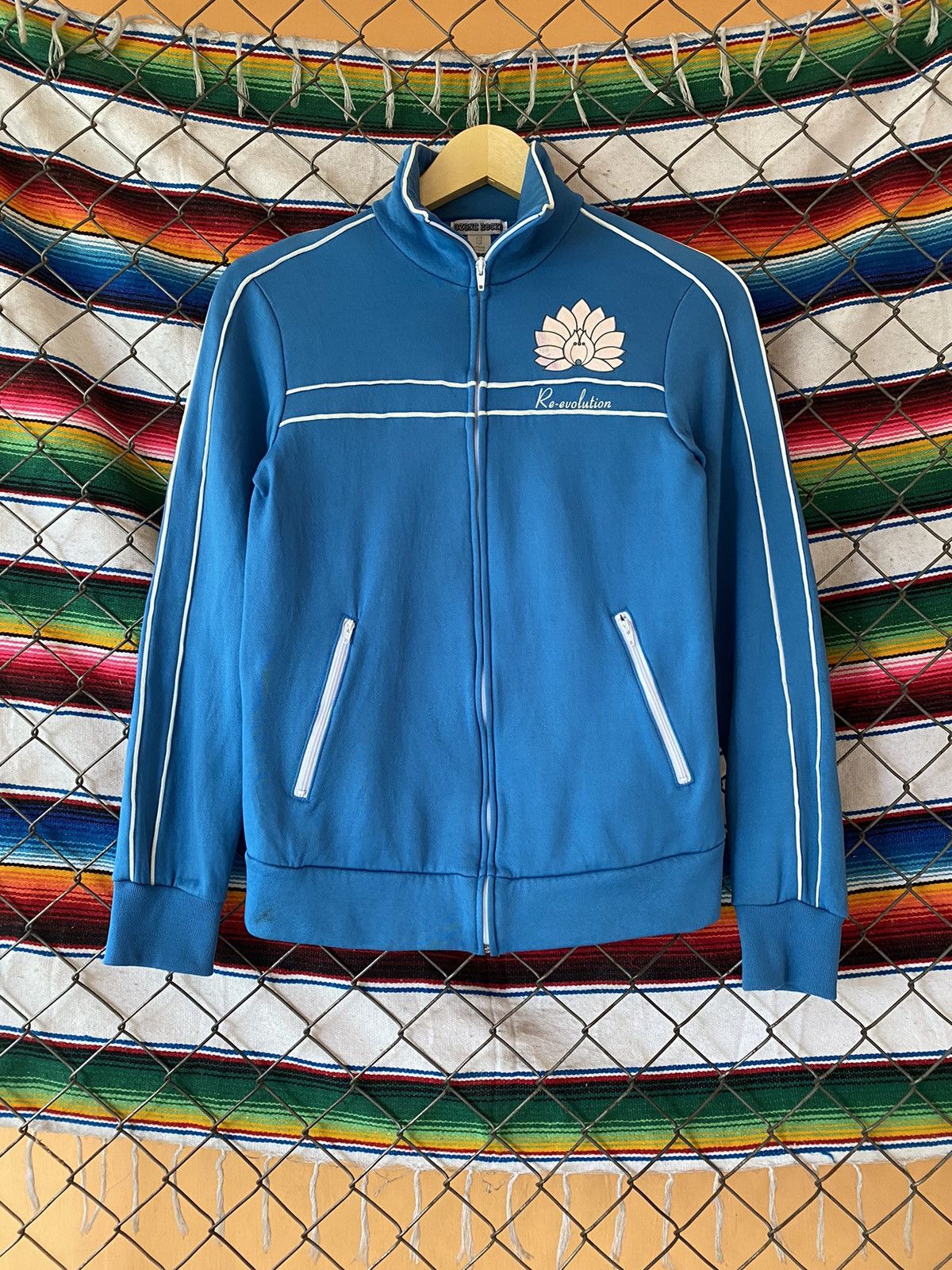 image of Ozone Rock Hysteric Glamour Trackjacket in Blue, Men's (Size Small)