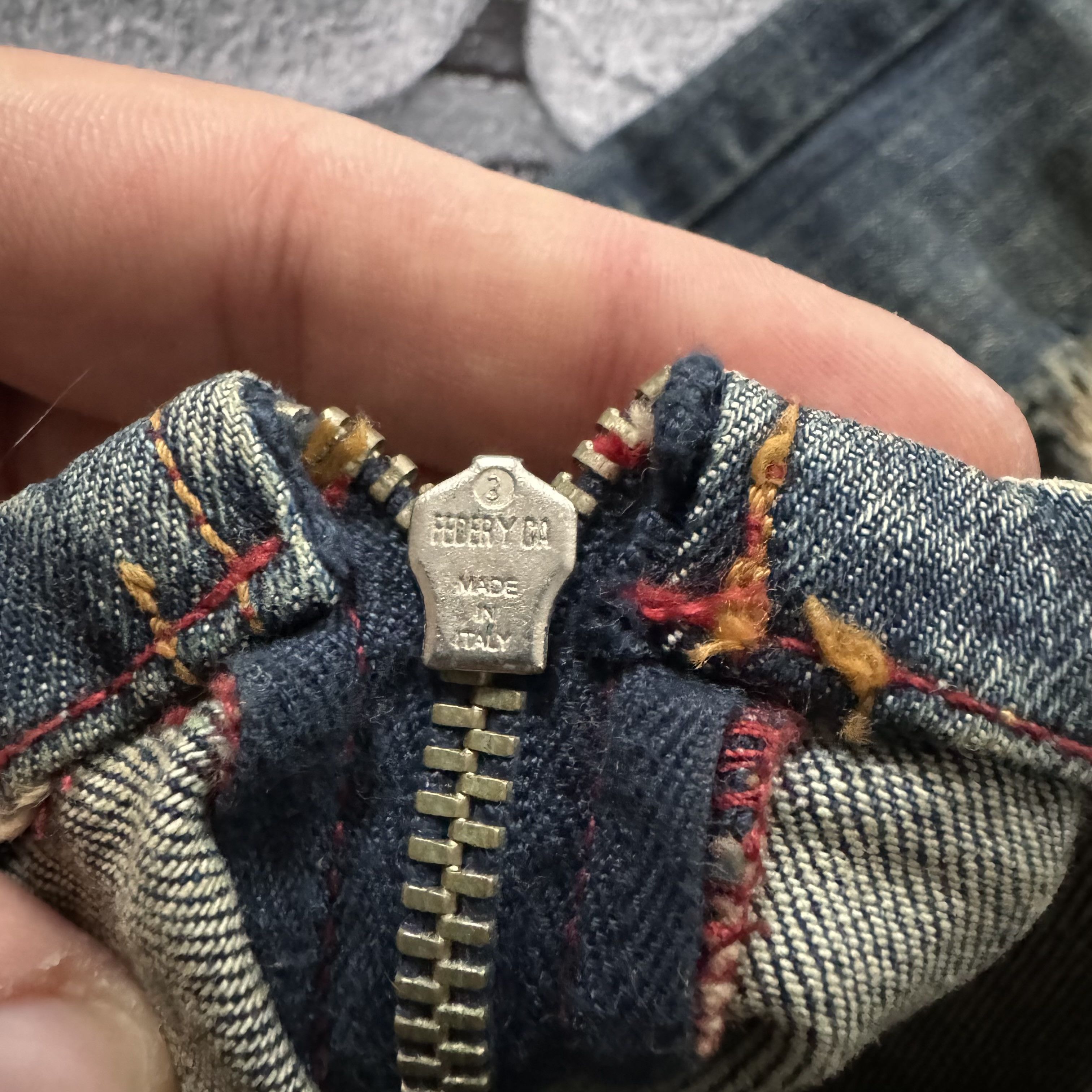 Vintage EX-J VINTAGE DISTRESSED FADED TRASHED JEANS AVANT GARDE Y2K Size 32" / US 10 / IT 46 - 5 Thumbnail