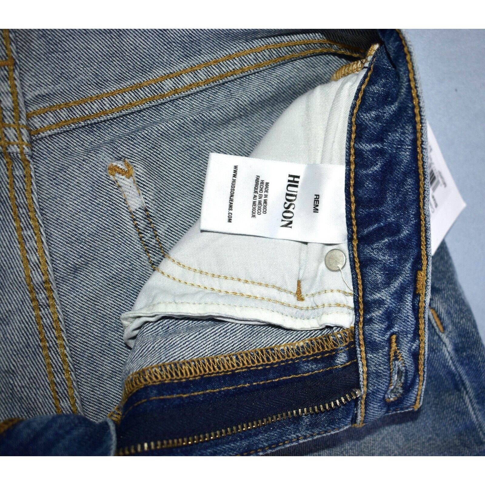 Hudson B0 NWT HUDSON Remi Splatter Hi Rise Straight Jeans 24 $215 Size 24" / US 00 / IT 34 - 6 Thumbnail