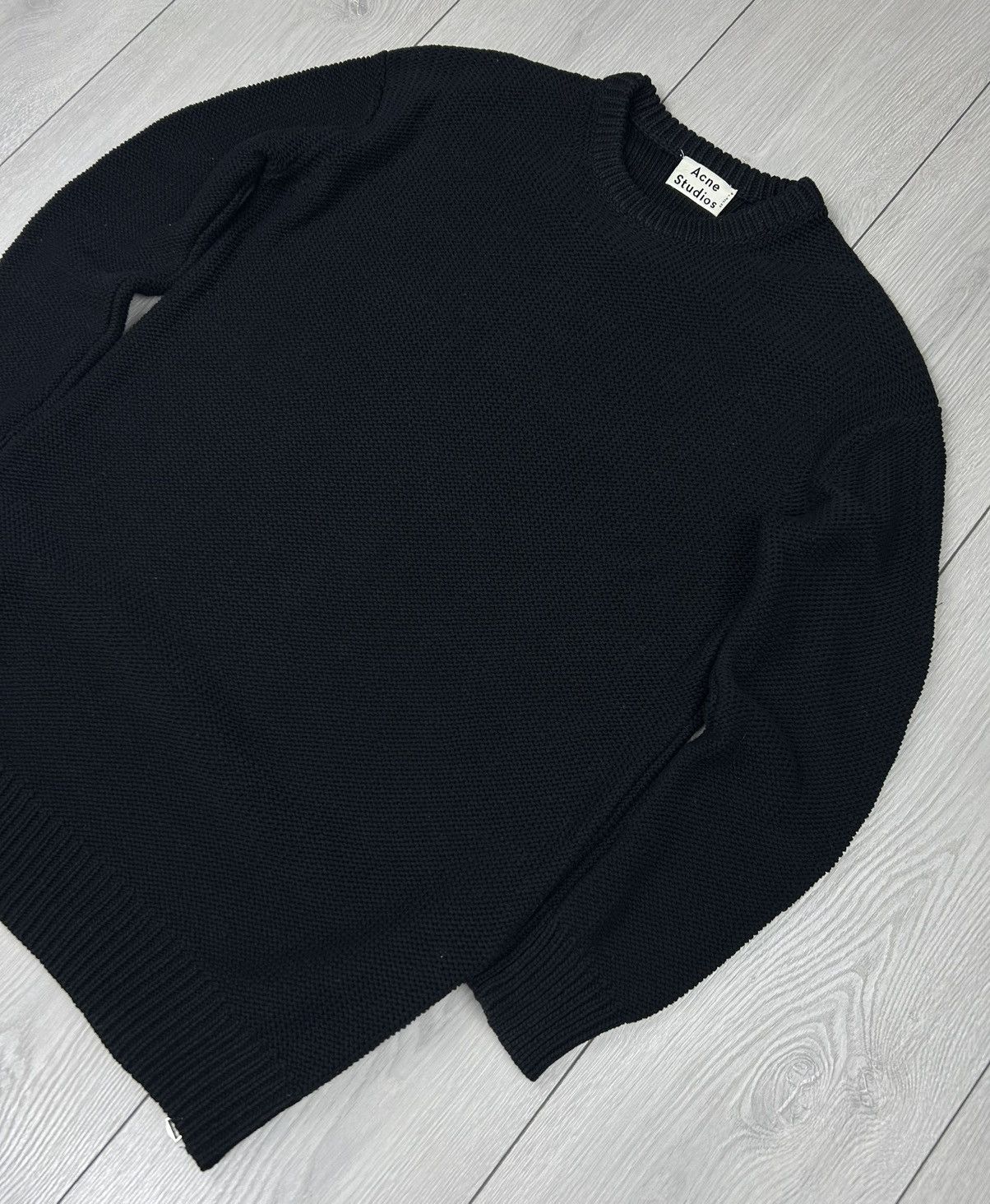 Acne Studios Acne Studios Sade PSS14 Oversize Side Zippers Knit Black XS Size XS / US 0-2 / IT 36-38 - 2 Thumbnail
