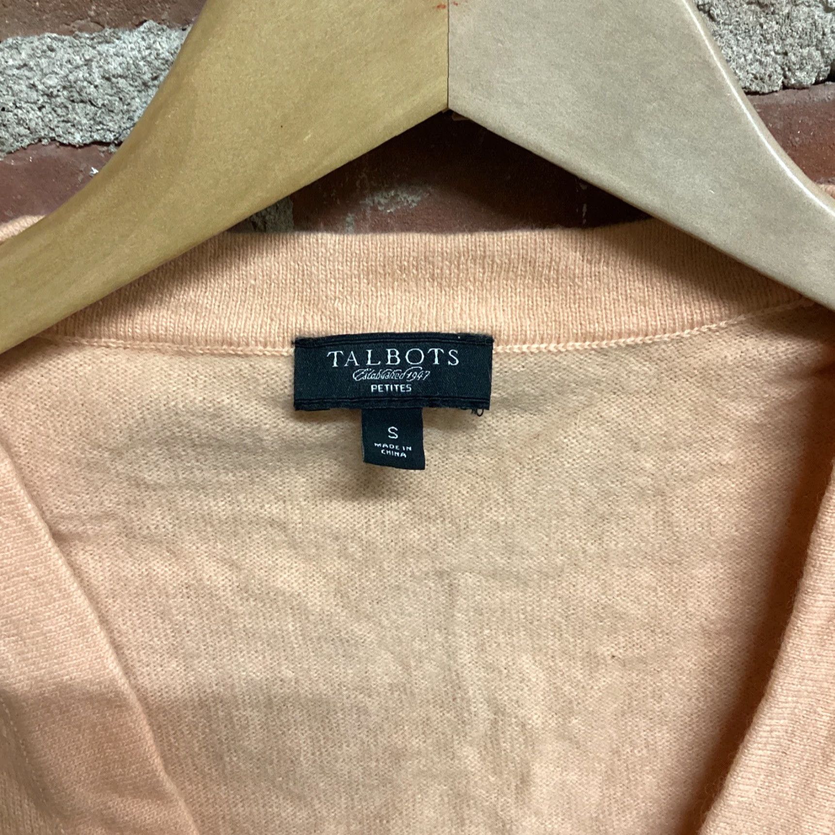 Talbots Talbots Cardigan Sweater Womens Petite Small PS Orange Wool Rabbit Hair Long Sleeve Classic Preppy Teacher Stretch Size S / US 4 / IT 40 - 3 Thumbnail