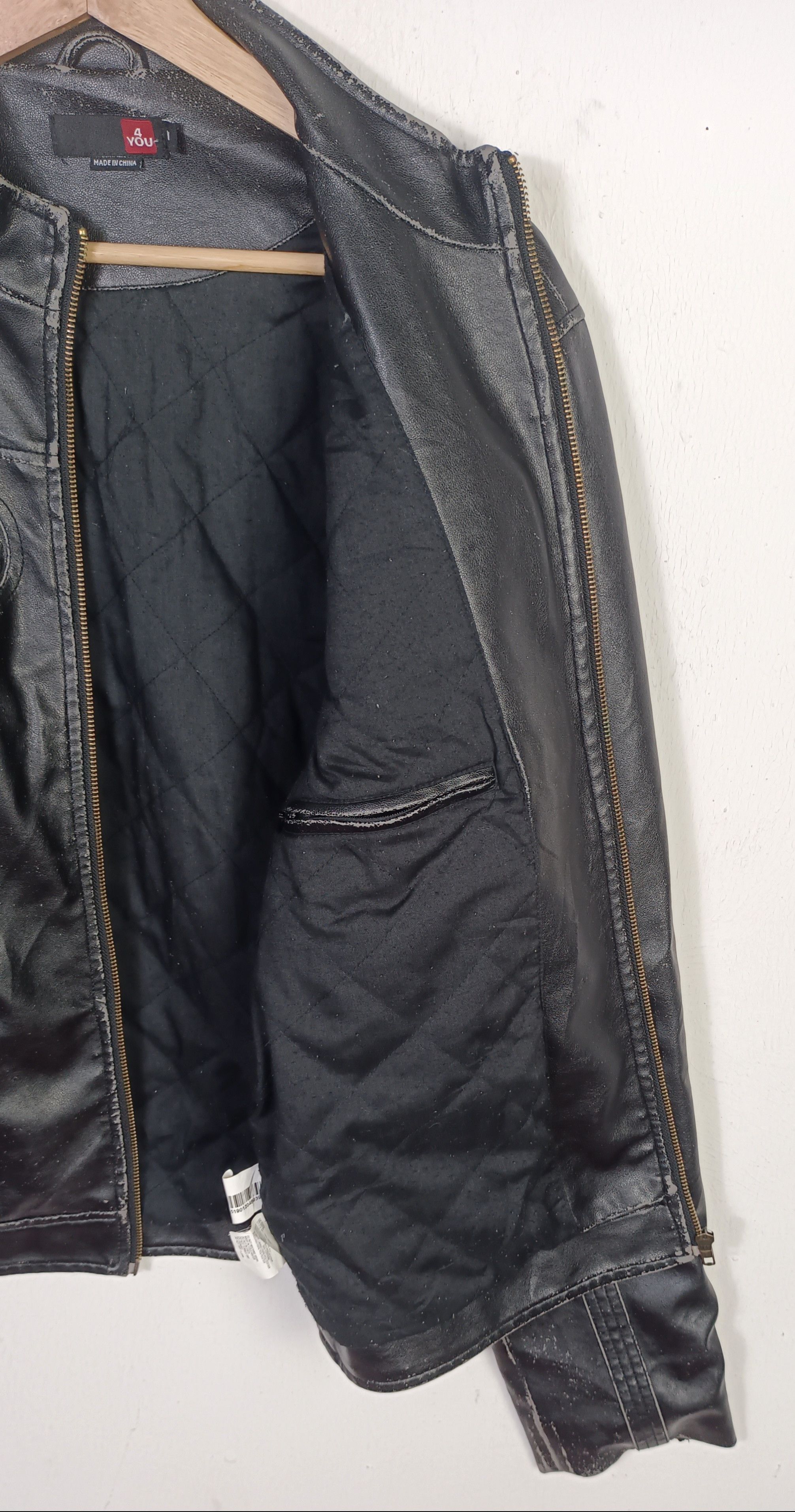 4YOU 4 You Bikers Leather Men Jacket Size US L / EU 52-54 / 3 - 11 Thumbnail