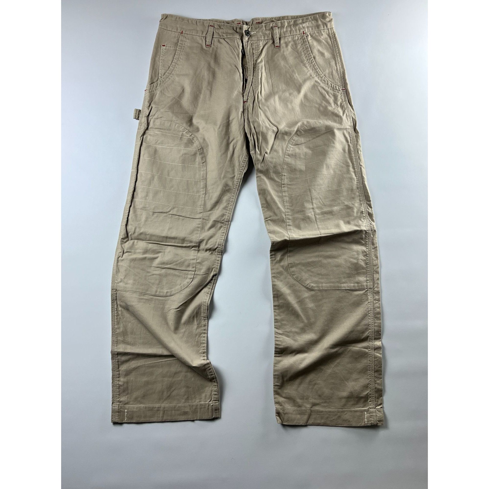 Diesel × Vintage Diesel Mens Vintage Baggy Jeans Size 38 Khaki Cotton Size US 38 / EU 54 - 4 Thumbnail