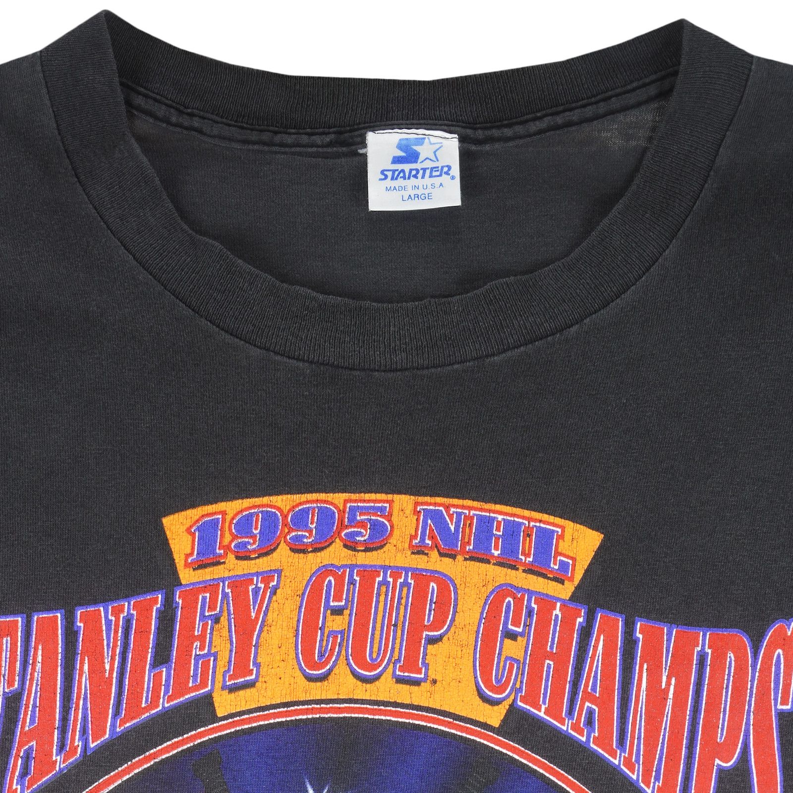 Starter New Jersey Devils 1995 NHL Stanley Cup Champs Starter T Sz L Size US L / EU 52-54 / 3 - 9 Thumbnail