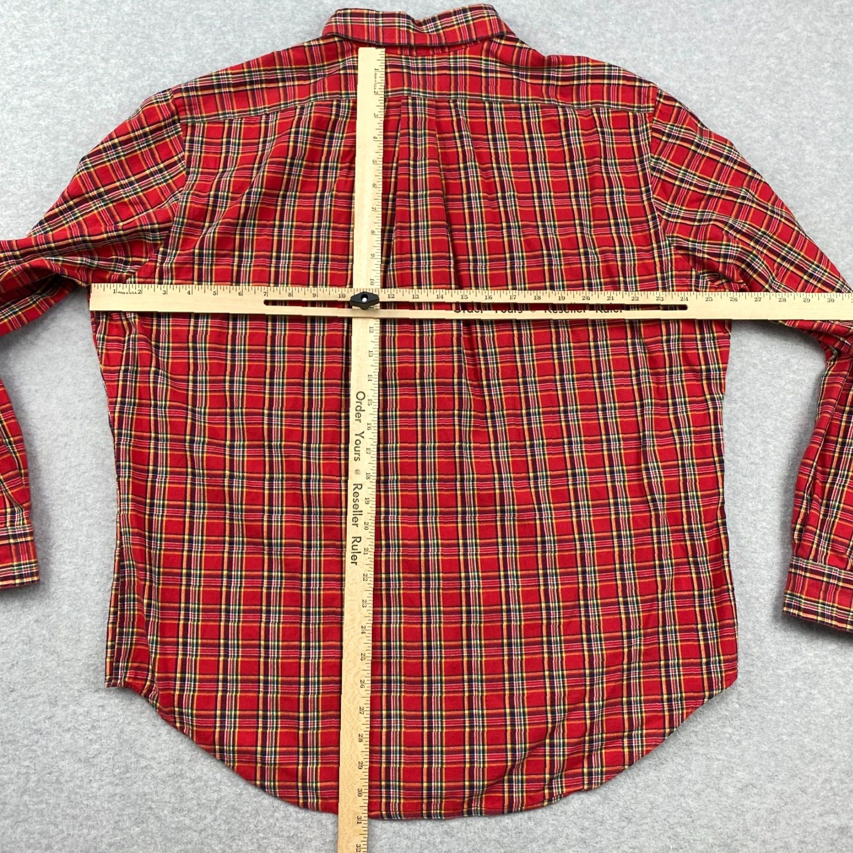 Ralph Lauren Ralph Lauren Button Down Flannel Shirt Mens XL Red Plaid Classic Fit Heavyweight Size US XL / EU 56 / 4 - 7 Thumbnail