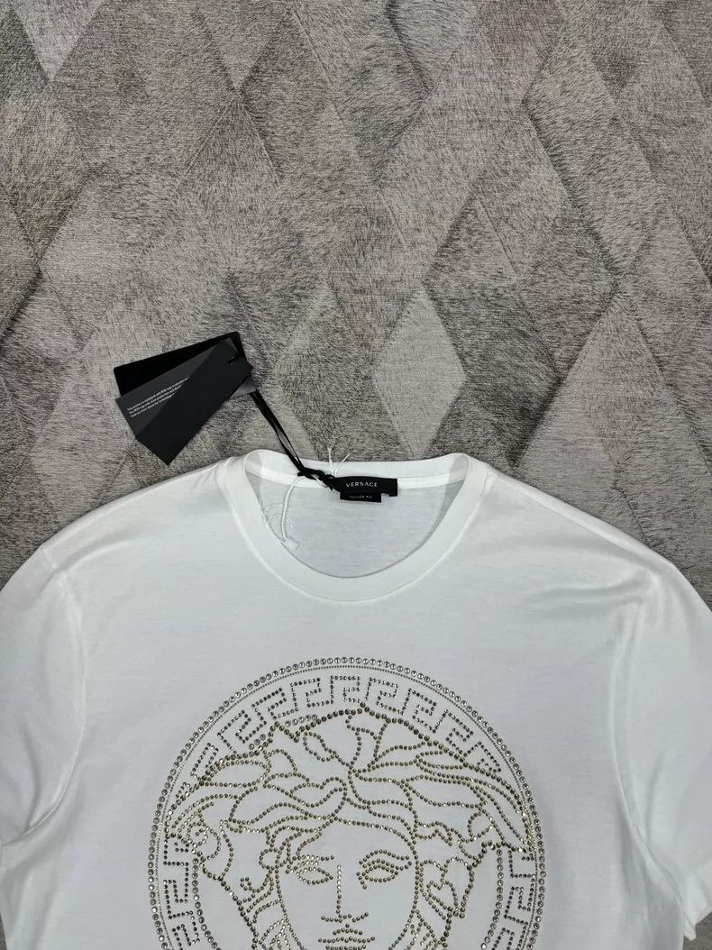 Versace Versace Full diamond Medusa T-shirt Size US M / EU 48-50 / 2 - 2 Thumbnail