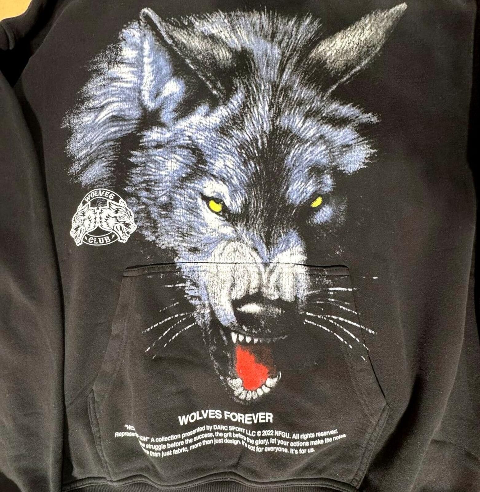 Darc Sport Darc Sport Wolves Club Black Hoodie--Low Number Run Size US M / EU 48-50 / 2 - 4 Thumbnail