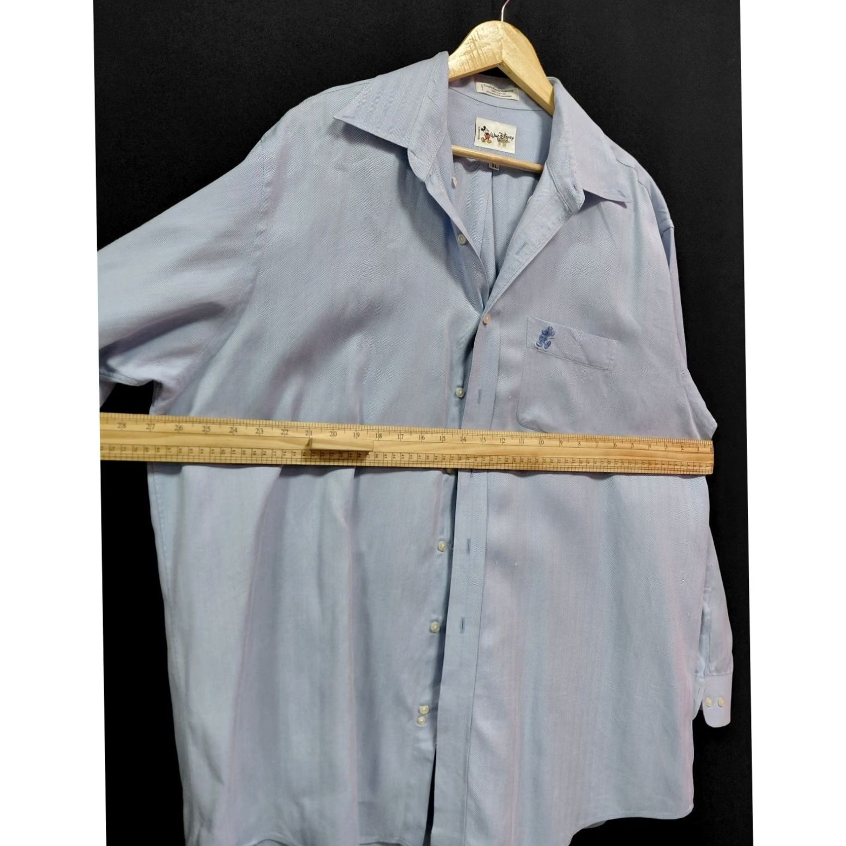 Disney Walt Disney World Shirt Blue Long Sleeve Mens Size XL Cotton Button-Up Size US XL / EU 56 / 4 - 7 Thumbnail