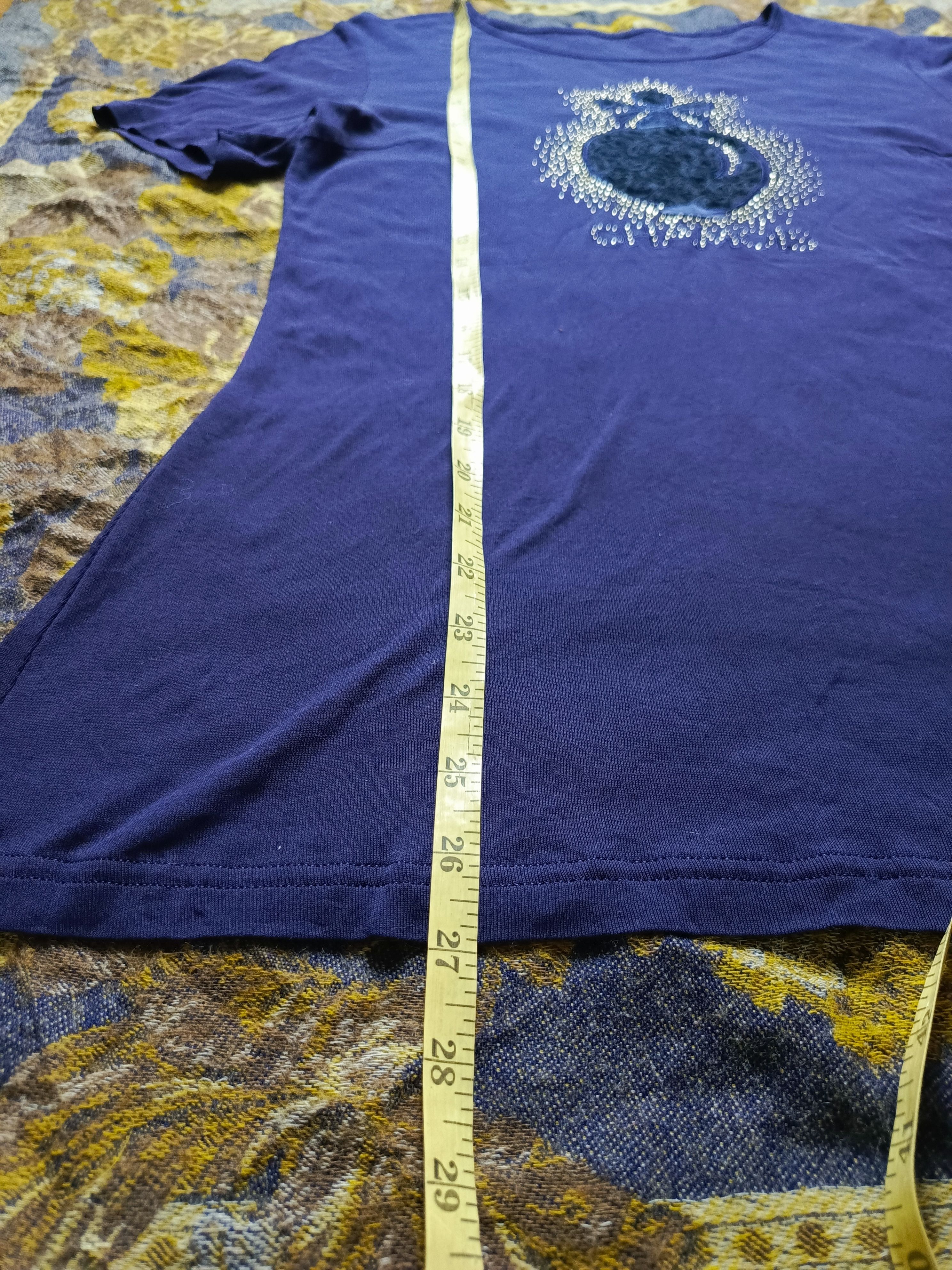 Japanese Brand Chamois Midnight Perfume Graphic Cla. Elegant & Chic Size S / US 4 / IT 40 - 8 Thumbnail