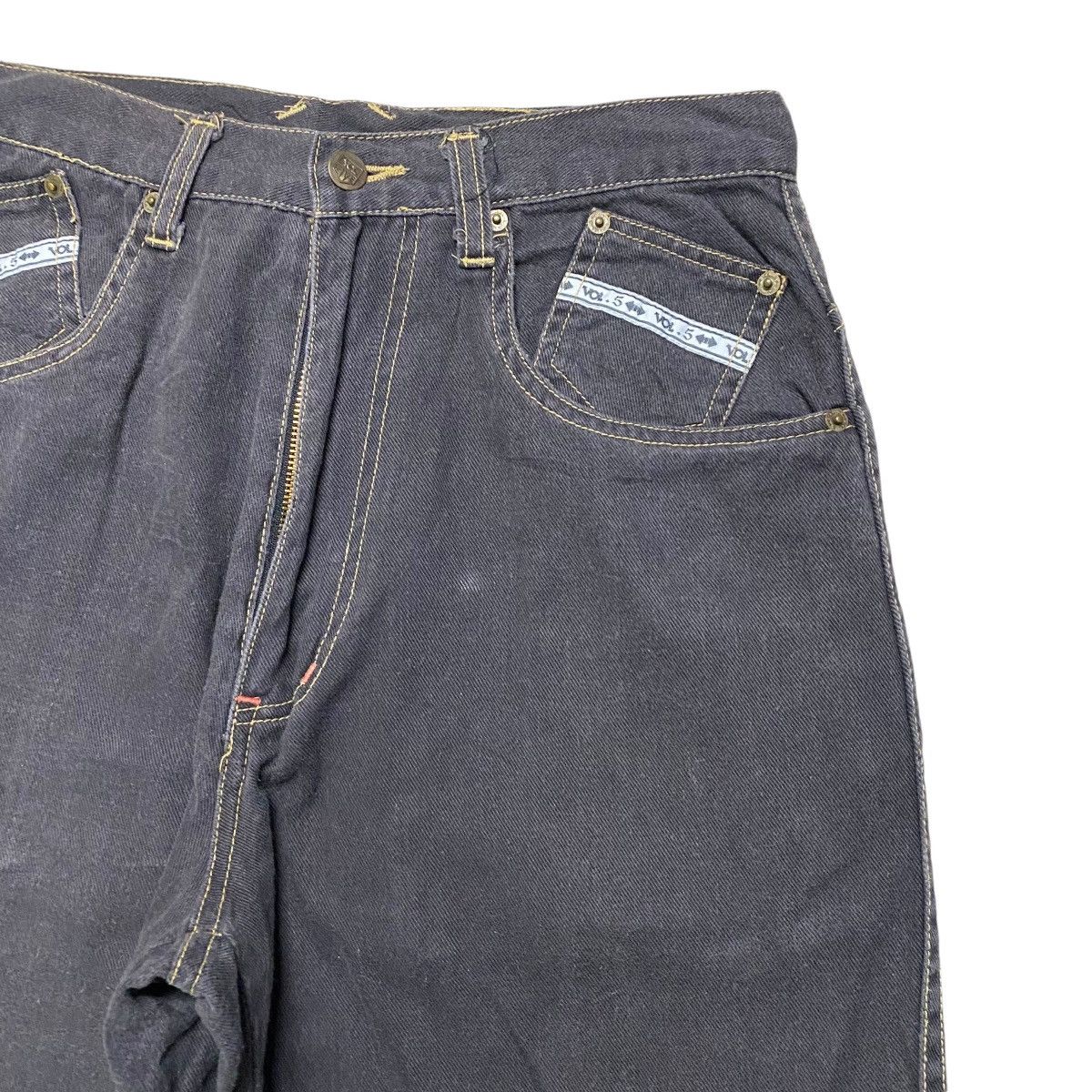 Vintage VOLUME FIVE Black Denim Baggy Skater Pant Size US 29 - 5 Thumbnail