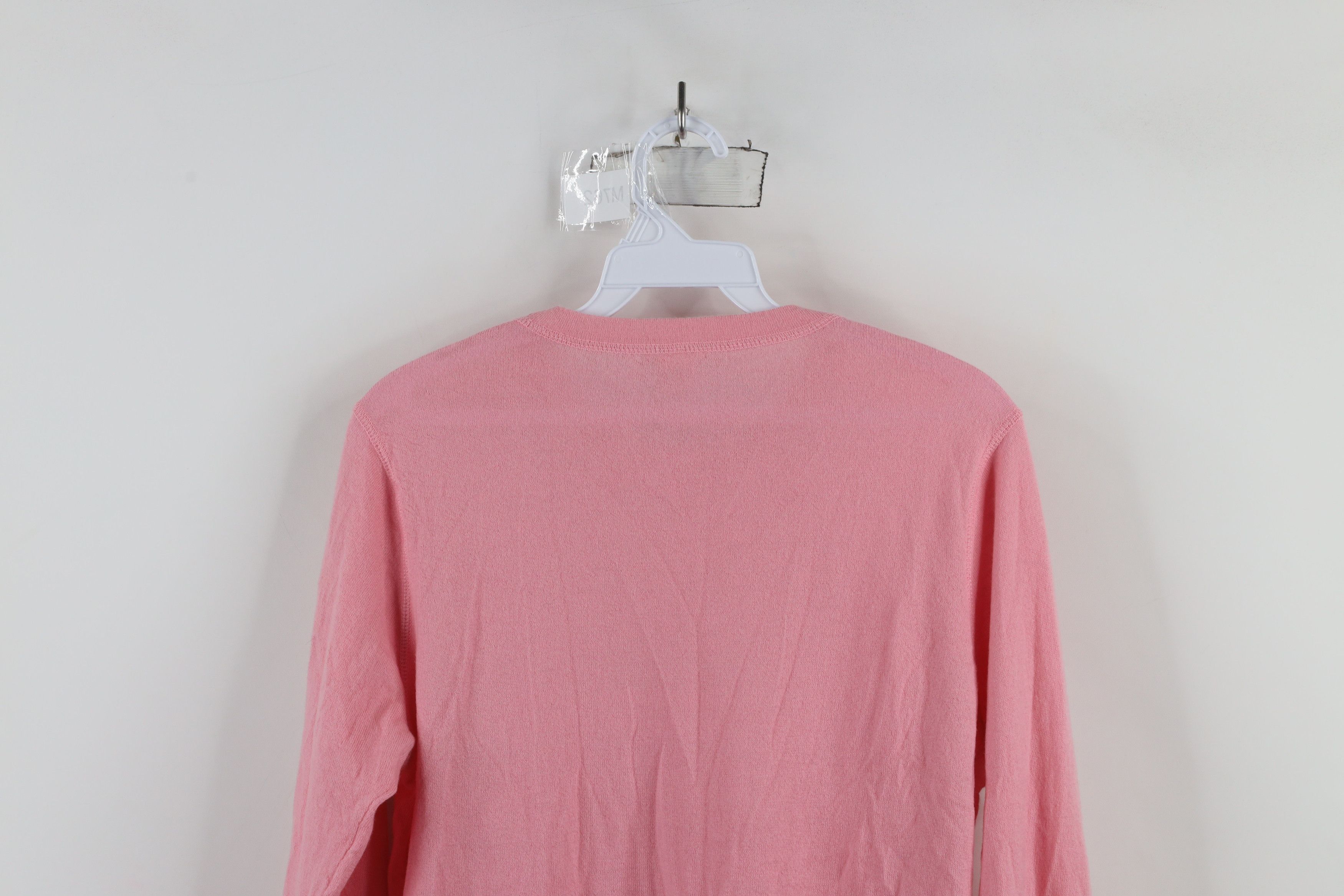 Vintage Vintage 90s Streetwear Blank Soft Cashmere Knit Sweater Pink Size L / US 10 / IT 46 - 10 Thumbnail