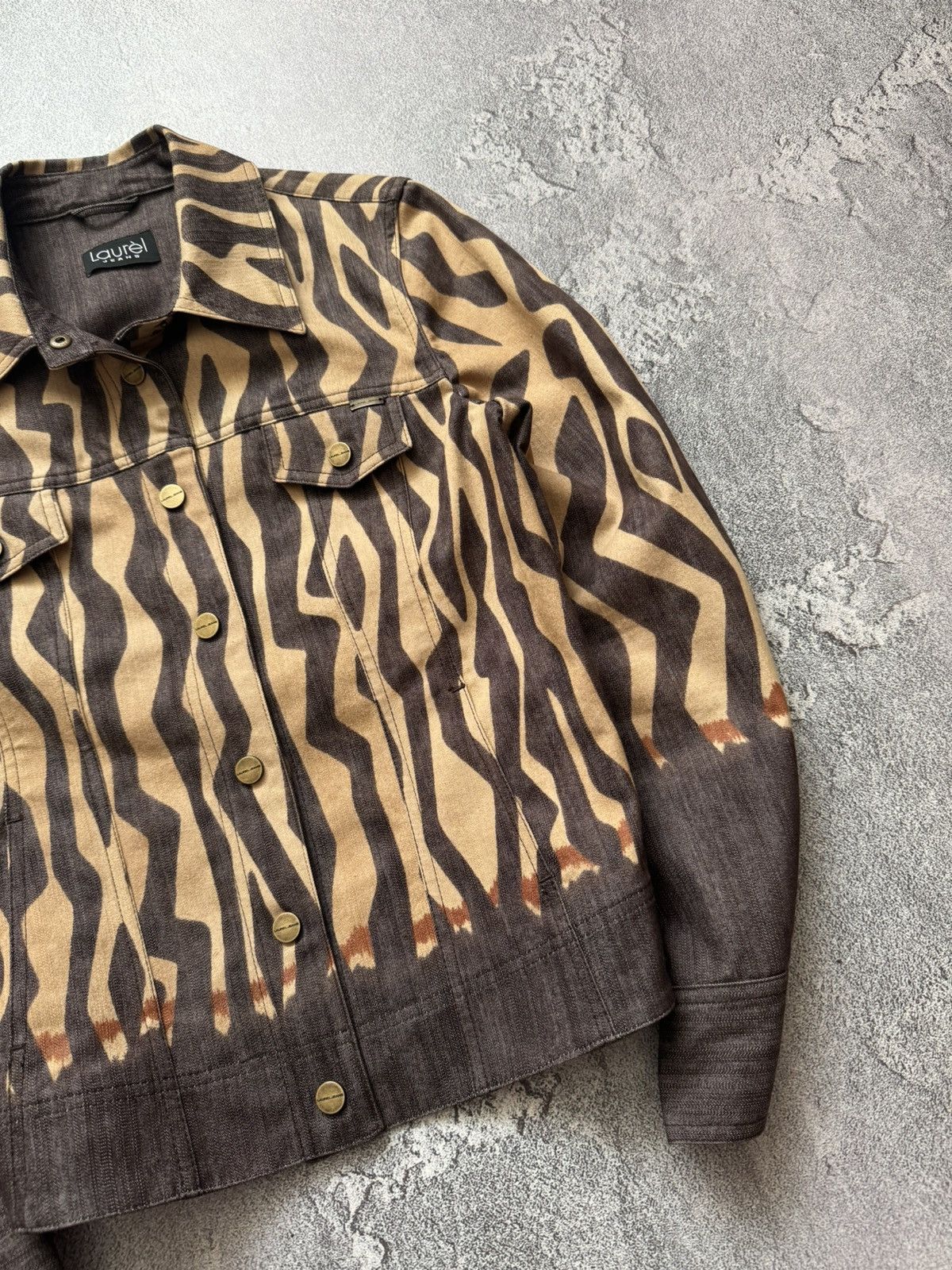 Escada × Escada Sport Lauren by Escada 36 all printed leopard brown jacket denim Size S / US 4 / IT 40 - 4 Thumbnail