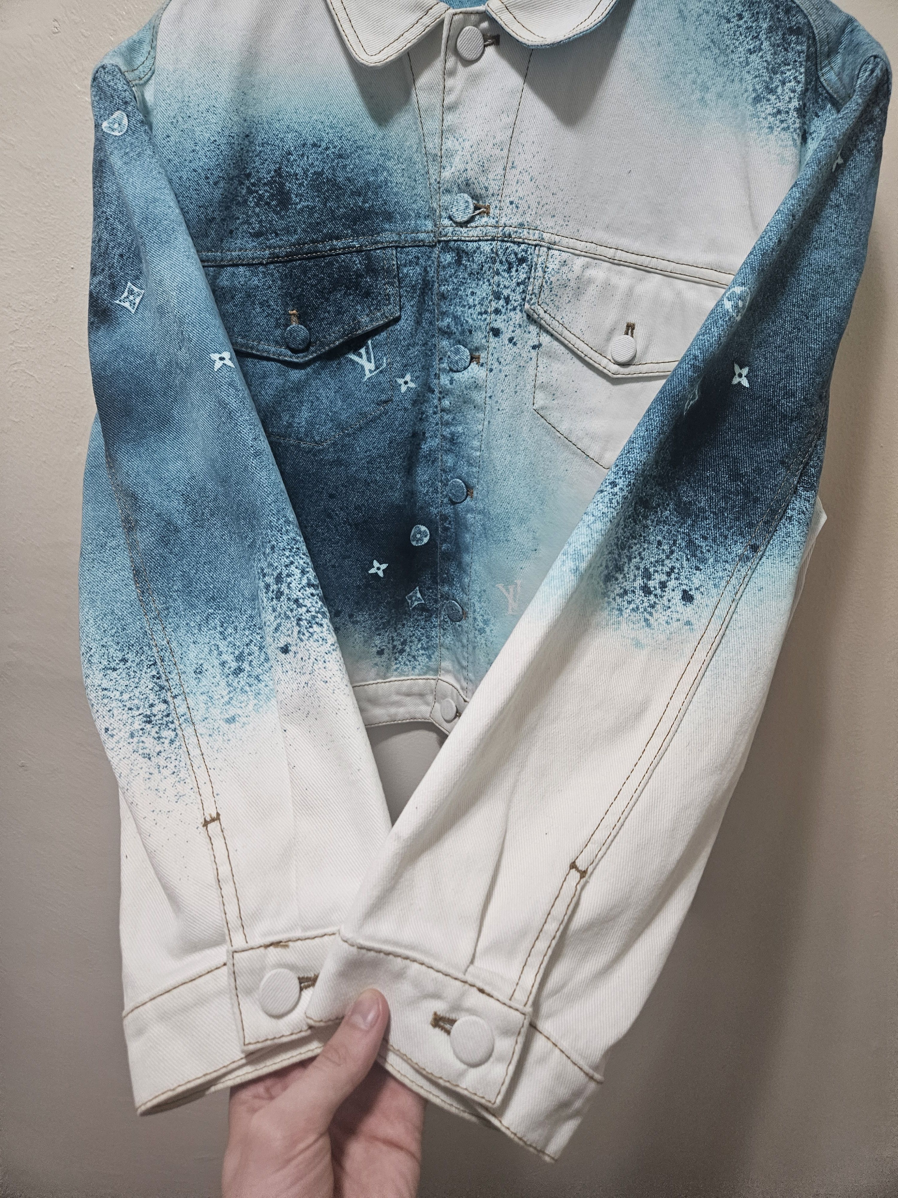 Louis Vuitton Ink Spray Monogram Denim Jacket Size US S / EU 44-46 / 1 - 5 Thumbnail