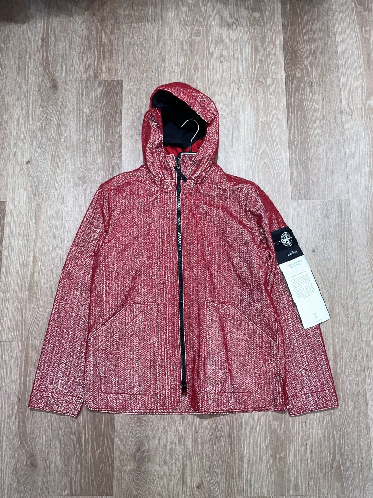 Stone Island Needle punched reflective balaclava jacket rare Size US M / EU 48-50 / 2 - 2 Thumbnail