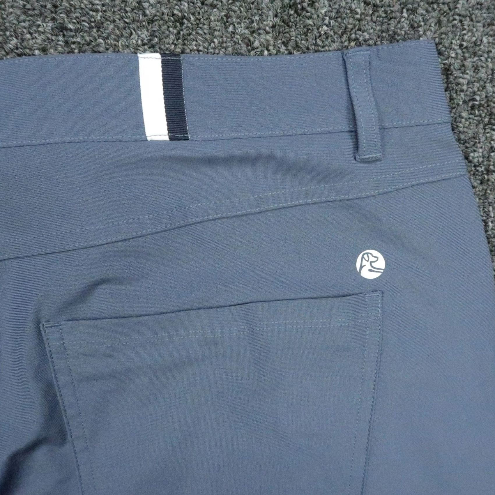 Delta Rhoback Pants Mens 40x32 Blue Delta Performance Stretch Golf Trouser Chino Size US 40 / EU 56 - 6 Thumbnail