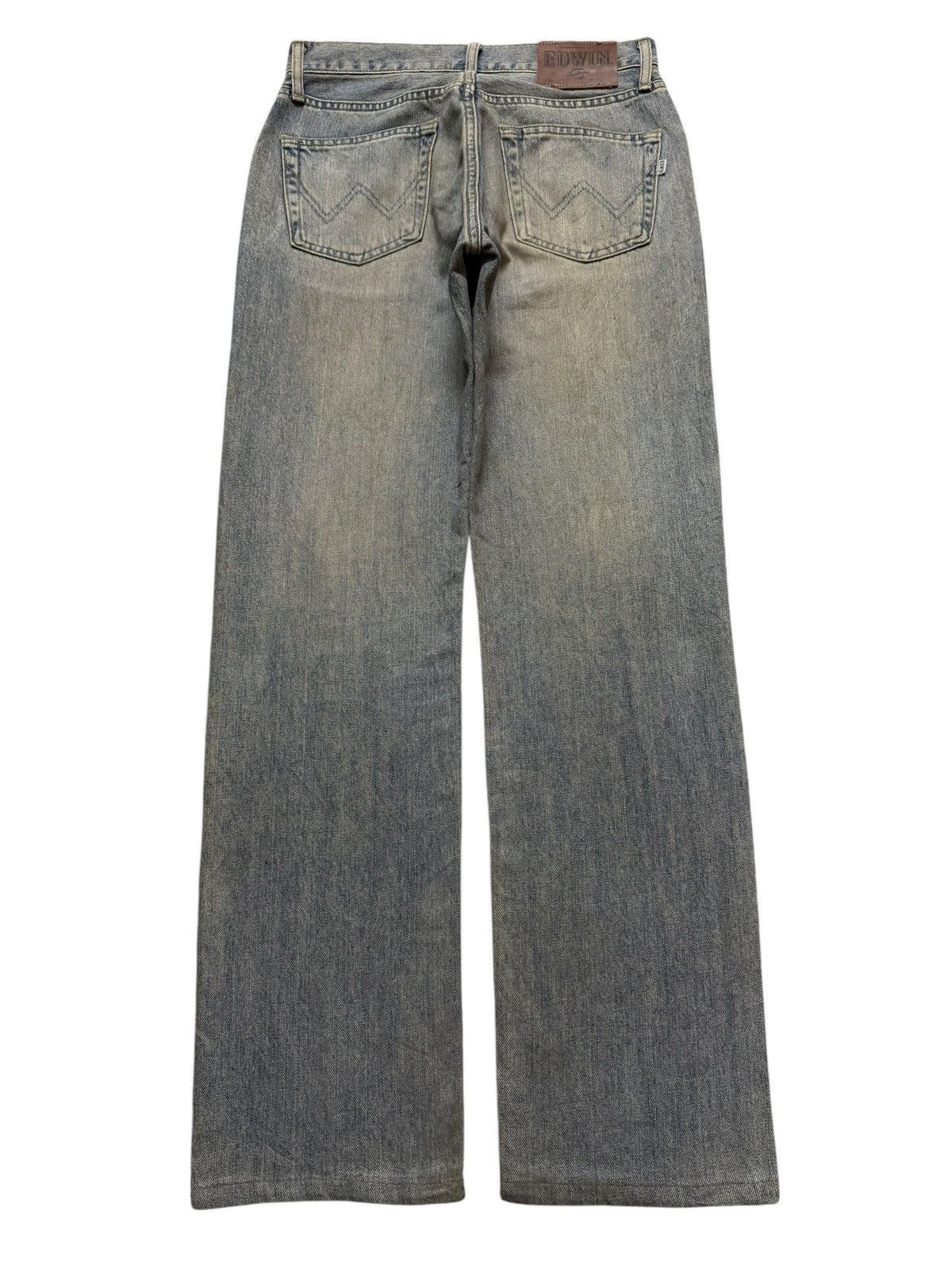 Edwin Vintage 90s Edwin Blue Mud Wash Straight Leg Loose Jeans Size US 28 / EU 44 - 2 Thumbnail