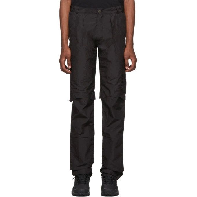 Heliot Emil Heliot Emil Black Technical Layered Trousers Size US 30 / EU 46 - 1 Thumbnail