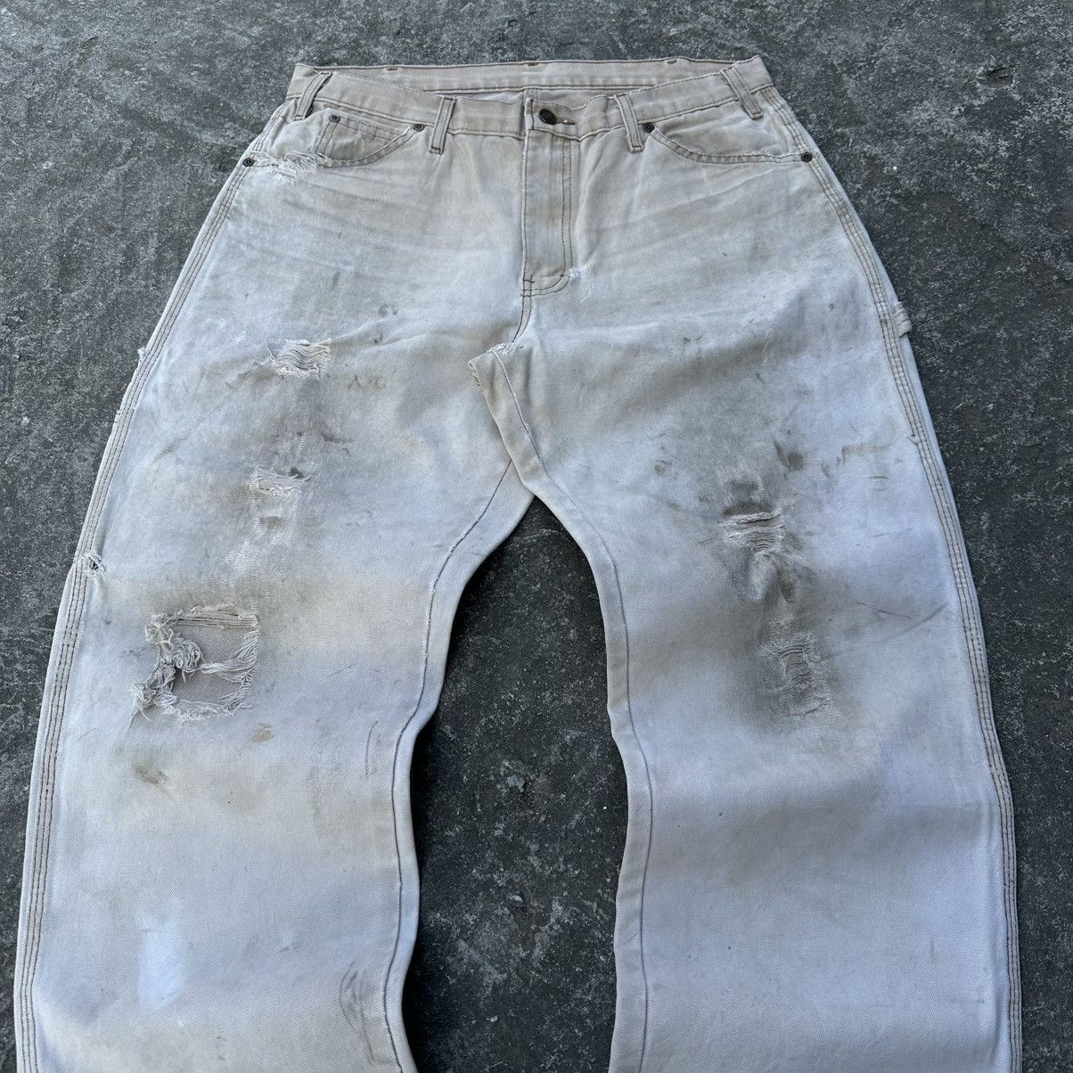 Carhartt (34x31) Grail Vintage Distressed Faded Tan Dickies Carpenter Size US 34 / EU 50 - 2 Thumbnail
