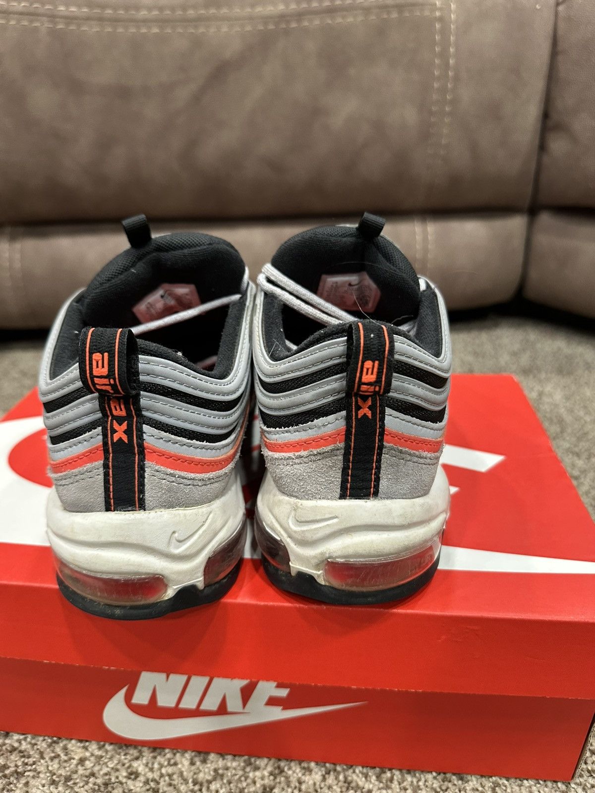 Nike Air Max 97 “Wolf Grey Radiant Red”