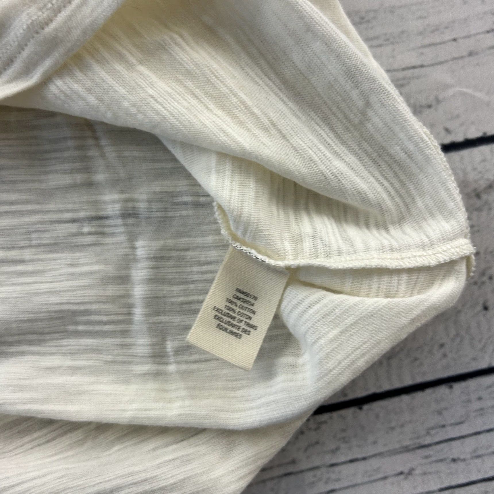Anthropologie VINTAGE Anthropologie 3/4 Sleeve Button Front Jeweled Top Women's M Ivory Beige Blouse Womens Size M / US 6-8 / IT 42-44 - 6 Thumbnail