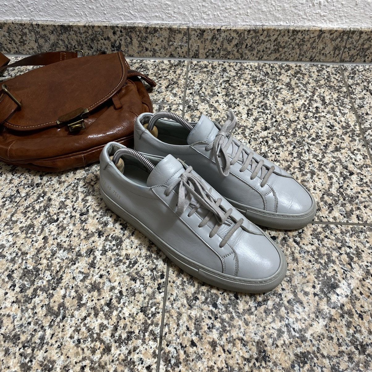 Common Projects Leather Shoes Common Projects Gray Size US 7 / EU 40 - 5 Thumbnail