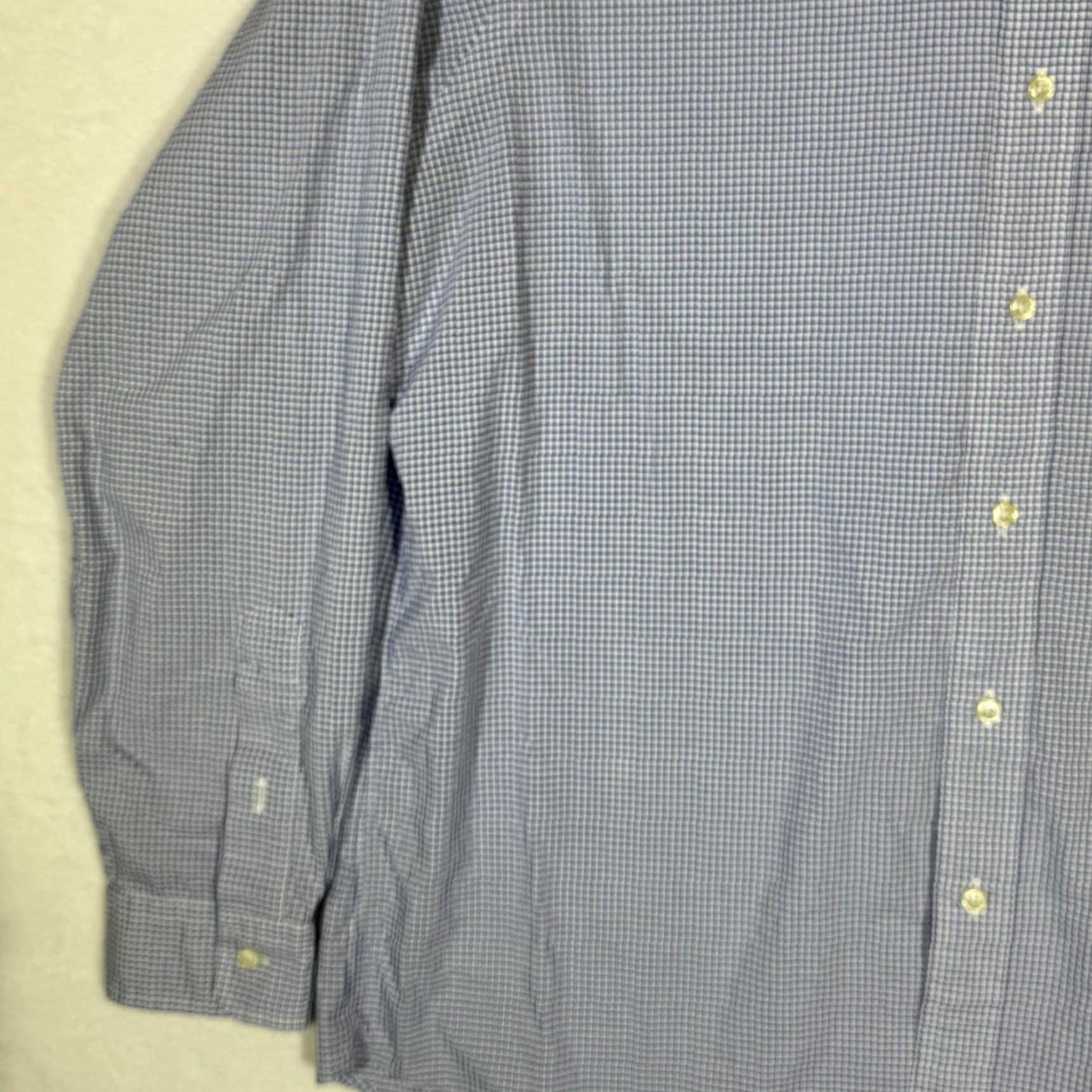 Ralph Lauren Ralph Lauren Button-Down Shirt Mens XL Blue White Gingham Check Long Sleeve Stretch Embroidered Pony Polo Size US L / EU 52-54 / 3 - 3 Thumbnail