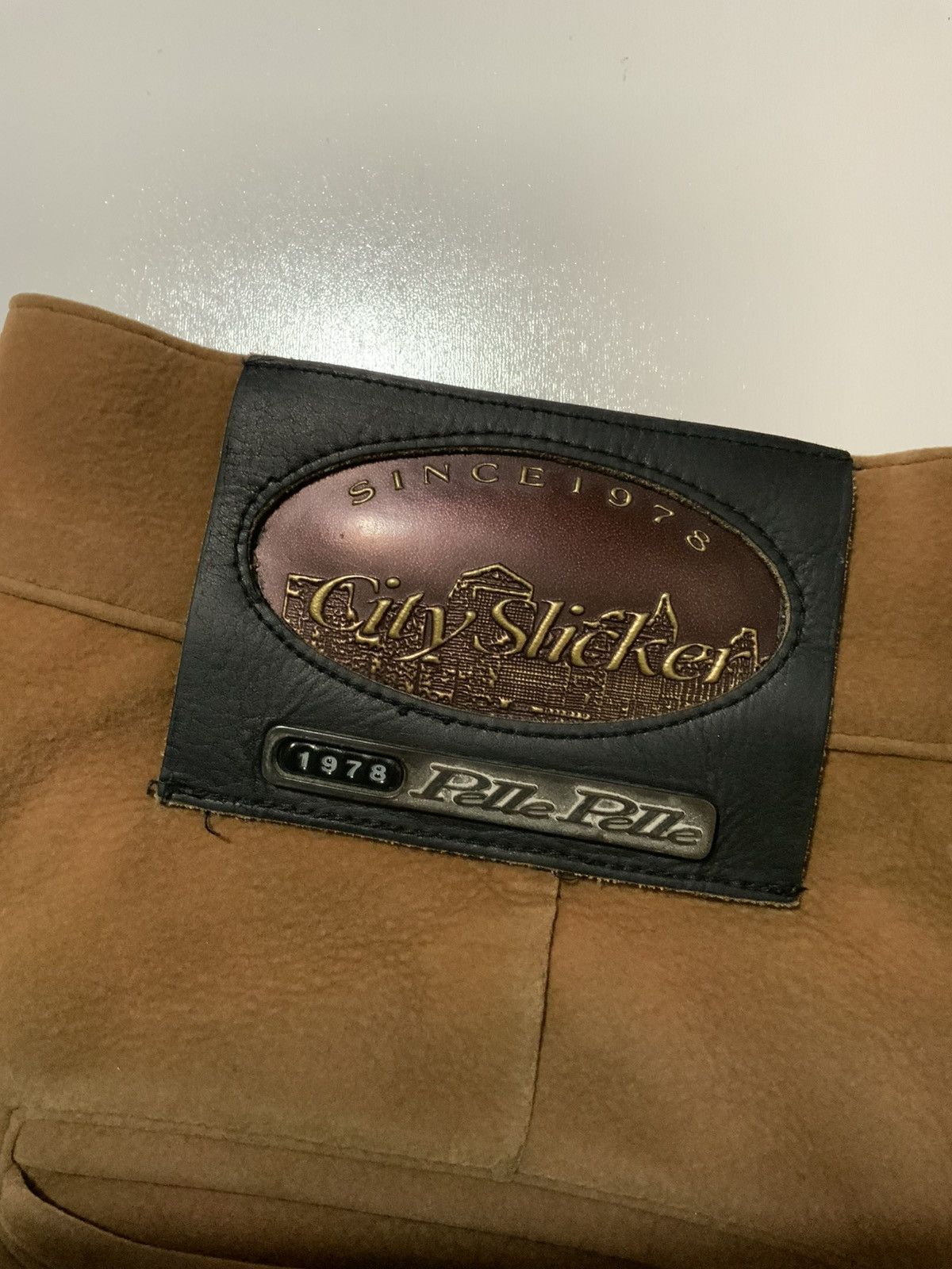 Pelle Pelle × Vintage 90s Y2K 2000s Pelle Pelle City Slicker Faux Leather Pants Size US 36 / EU 52 - 1 Thumbnail