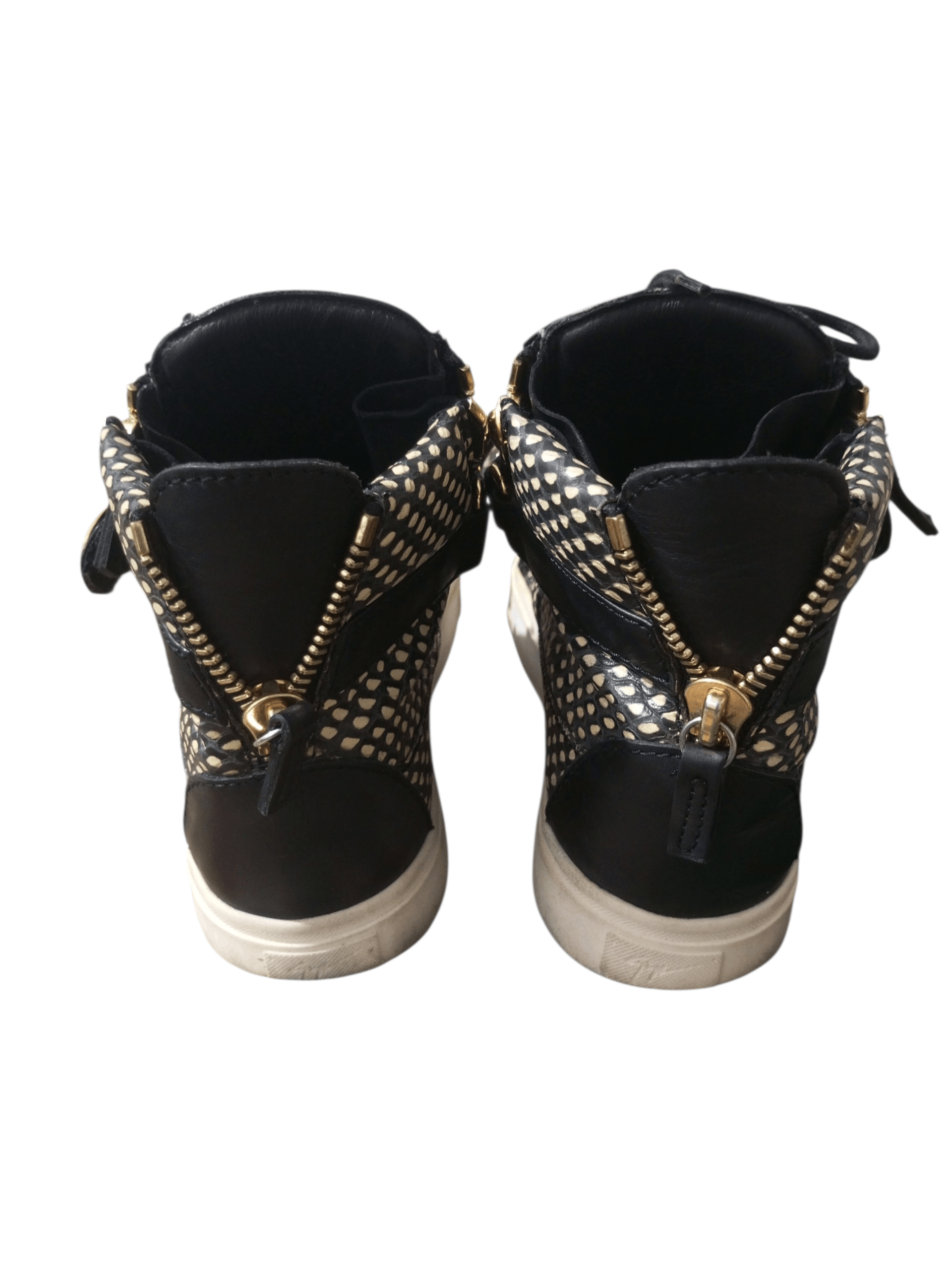Giuseppe Zanotti Giuseppe zanotti dual zipper strap snakes skin sneakers Size US 5 / IT 35 - 6 Thumbnail