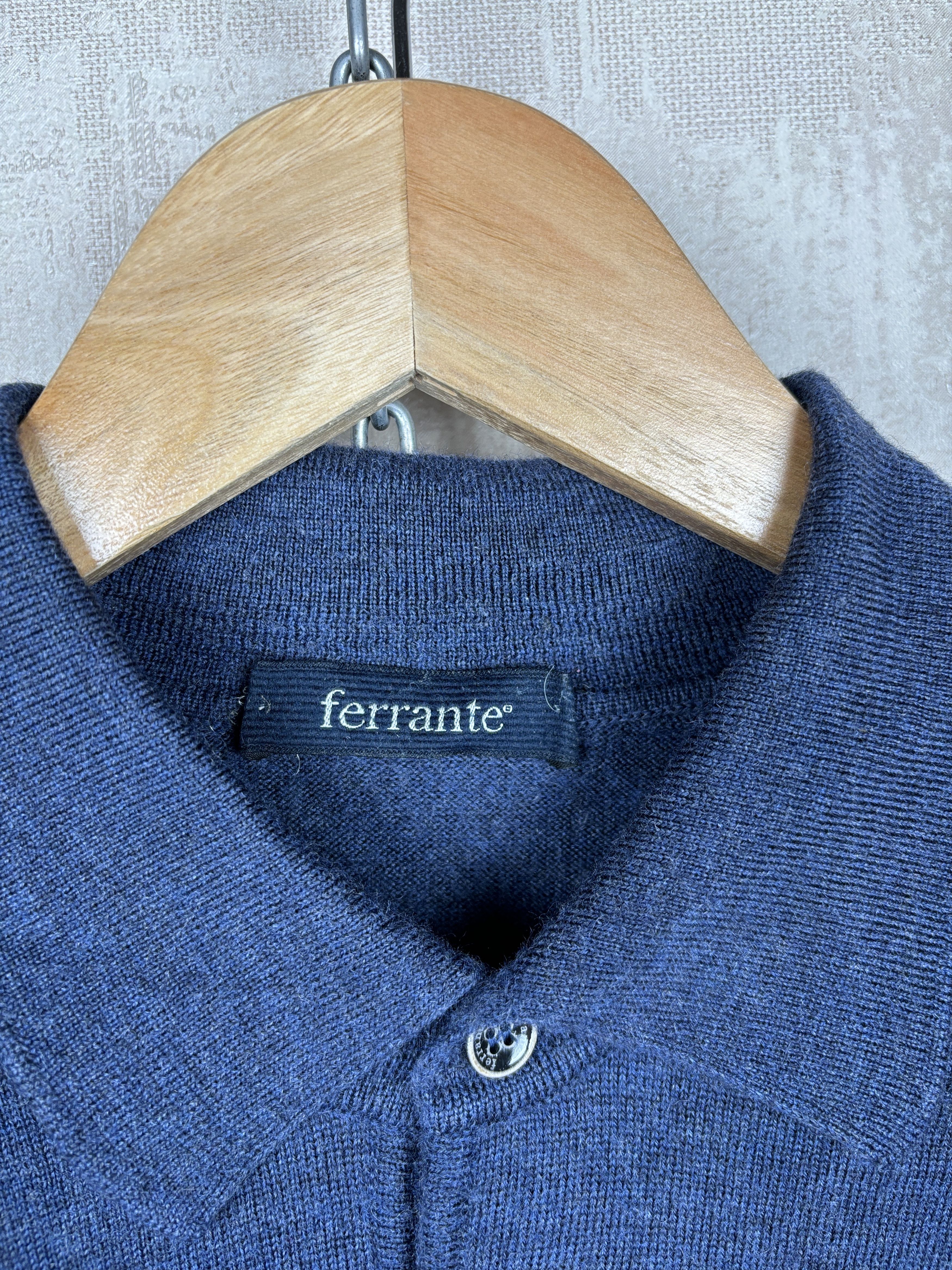 Other Ferrante Merino Wool Polo Collar Sweater Size 54 (XL) Size US XL / EU 56 / 4 - 5 Thumbnail