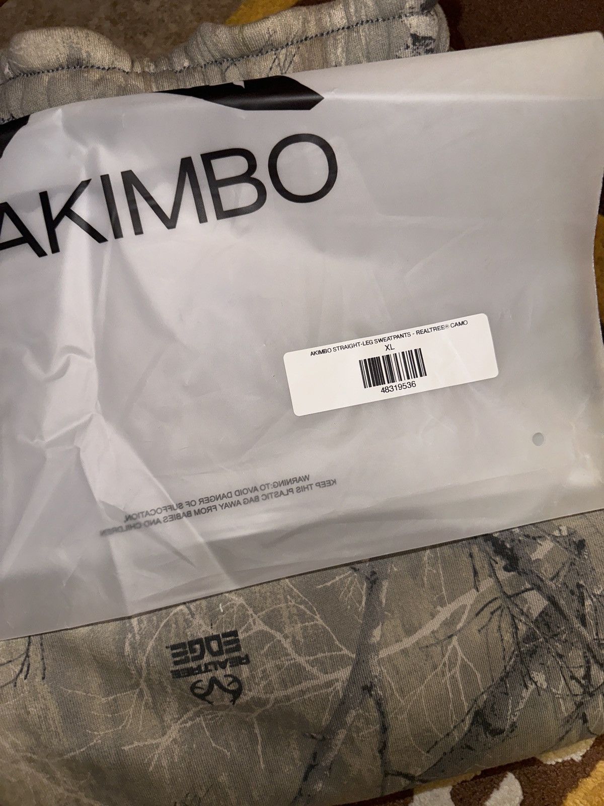 Akimbo Club × Realtree AKIMBO STRAIGHT-LEG SWEATPANTS - REALTREE® CAMO ; Sold Out Size US 35 - 5 Thumbnail