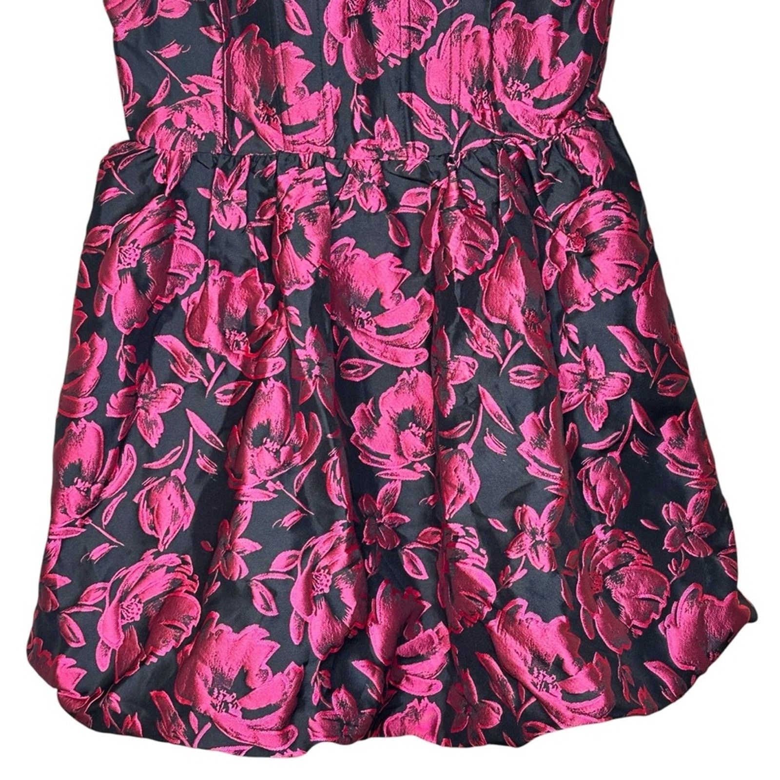 Other Lulus Black Floral Jacquard Corset Mini Dress NWT Medium Size M / US 6-8 / IT 42-44 - 6 Thumbnail