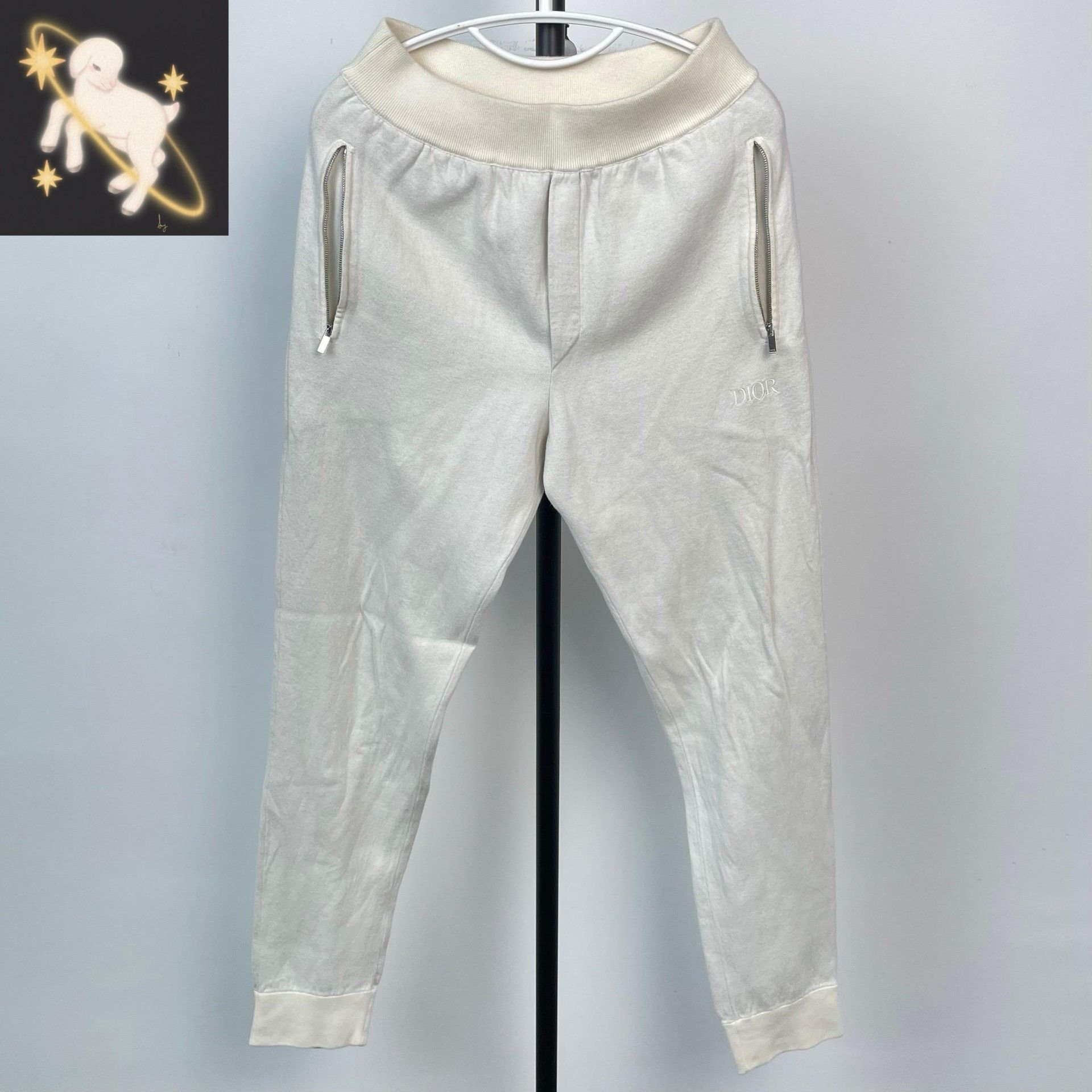 Dior Dior White Sweatpants S Men Size US 30 / EU 46 - 1 Thumbnail