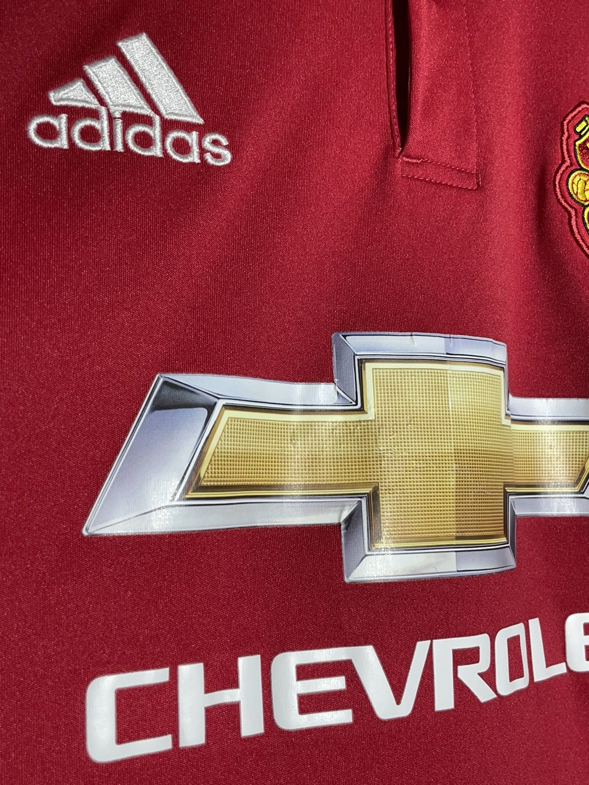 Adidas Manchester United Adidas 2017/18 Home Y2k Football Shirt Size US L / EU 52-54 / 3 - 4 Thumbnail