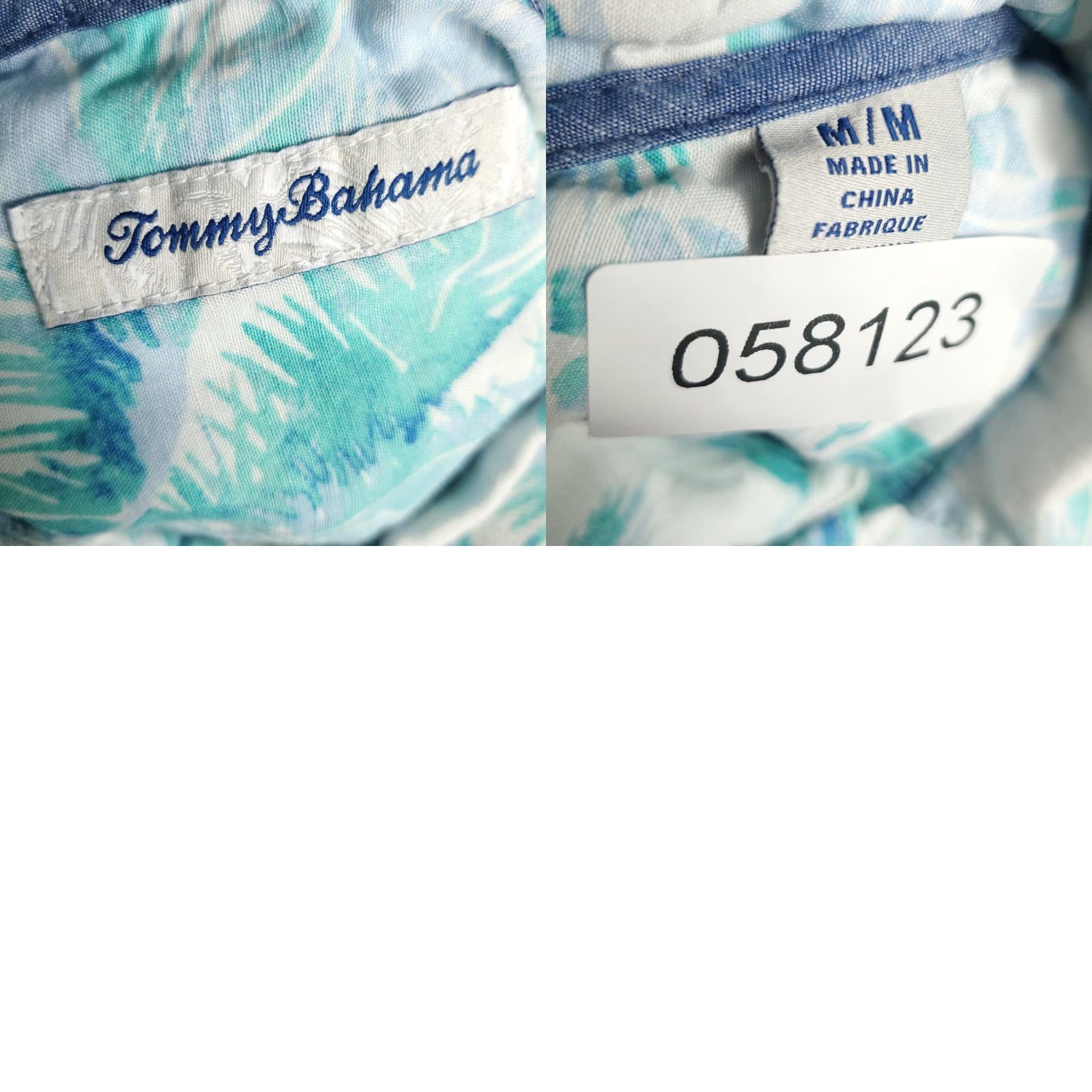 Tommy Bahama Tommy Bahama Shirt Mens Medium Blue Floral Linen Blend Hawaiian Short Sleeve* Size US M / EU 48-50 / 2 - 8 Thumbnail