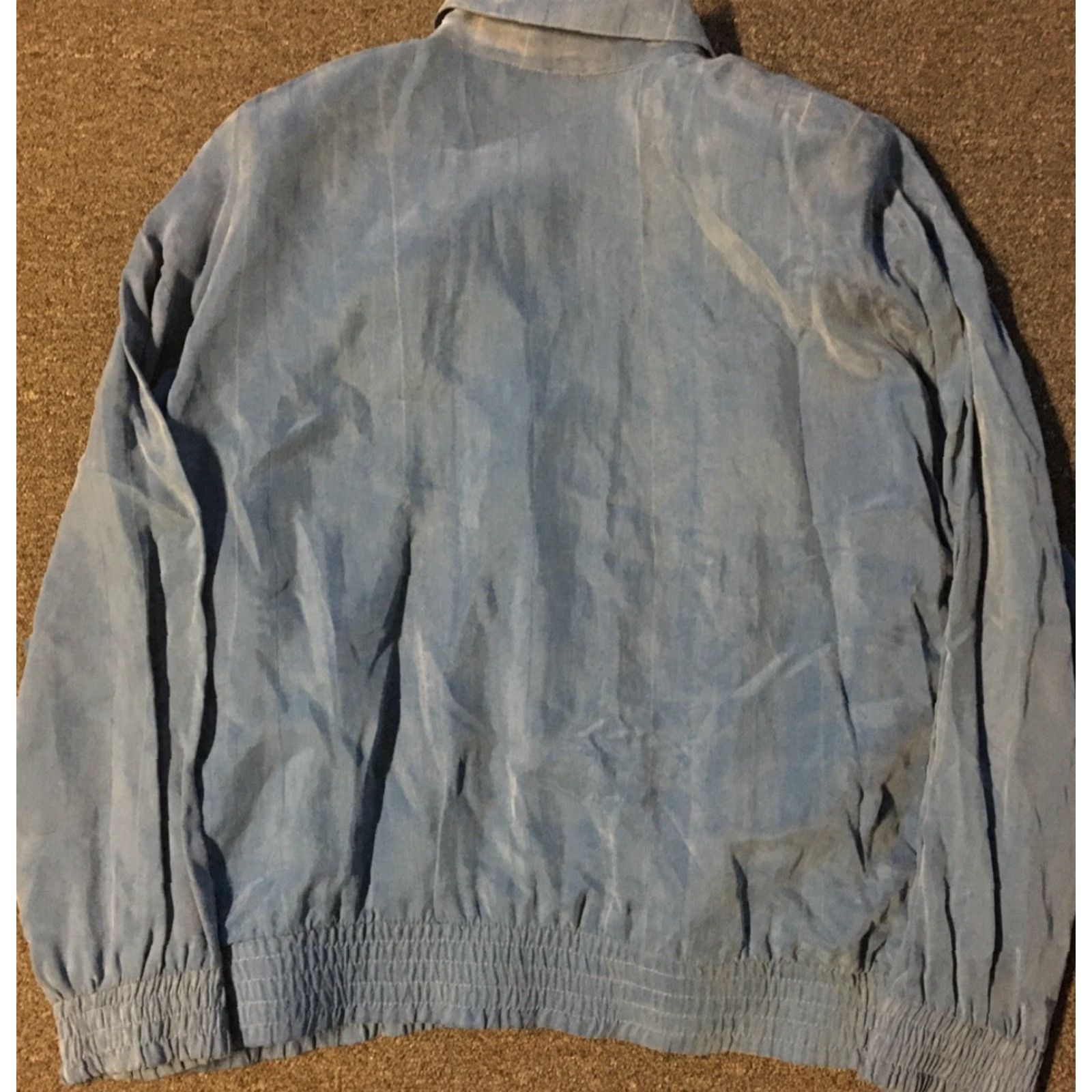 Vintage VINTAGE Saint Germain Paris Bomber Jacket Women L Blue 80s 90s Aztec Native Southwestern Retro Casual USA Size L / US 10 / IT 46 - 4 Thumbnail