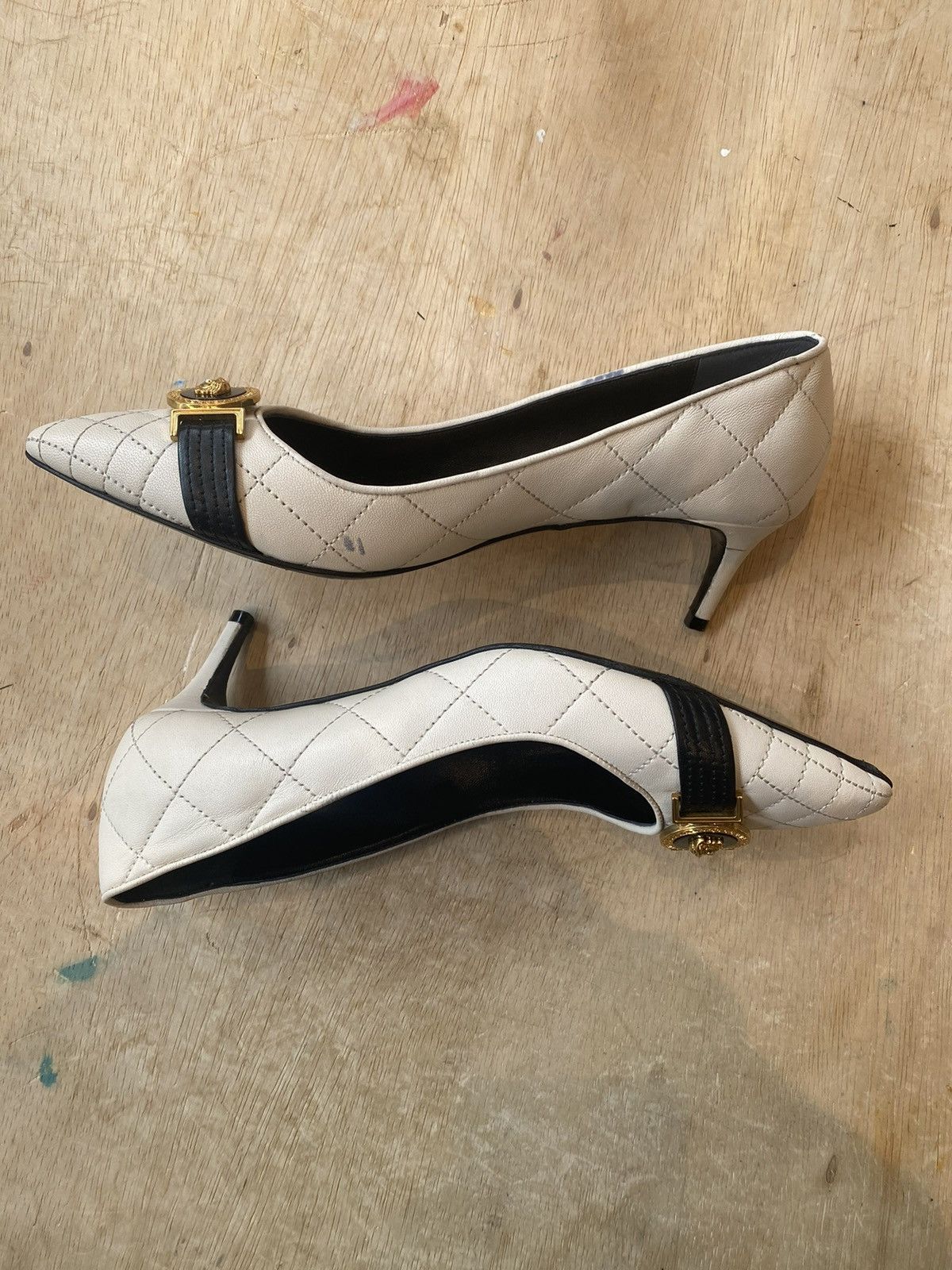 Versace Versace Medusa Aevitas Leather Heels Size 39 Size US 9 / IT 39 - 5 Thumbnail