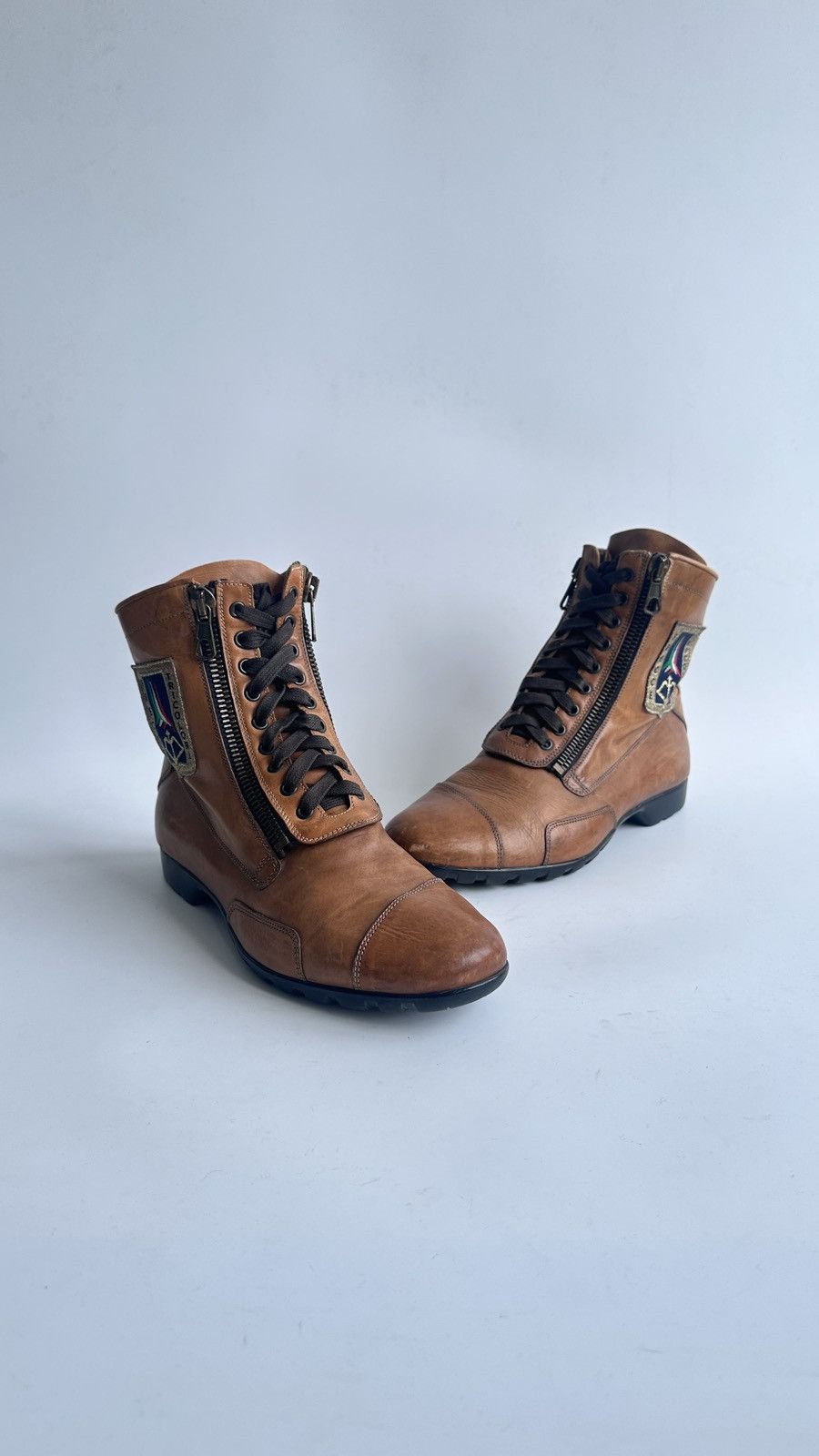 Aeronautica Militare Aeronautica Militare Leather Pilot Boots Meras Zip Italy 42 Size US 9 / EU 42 - 2 Thumbnail